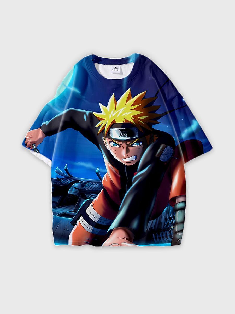 T-shirt round neck Role Pattern loose short sleeve C2221