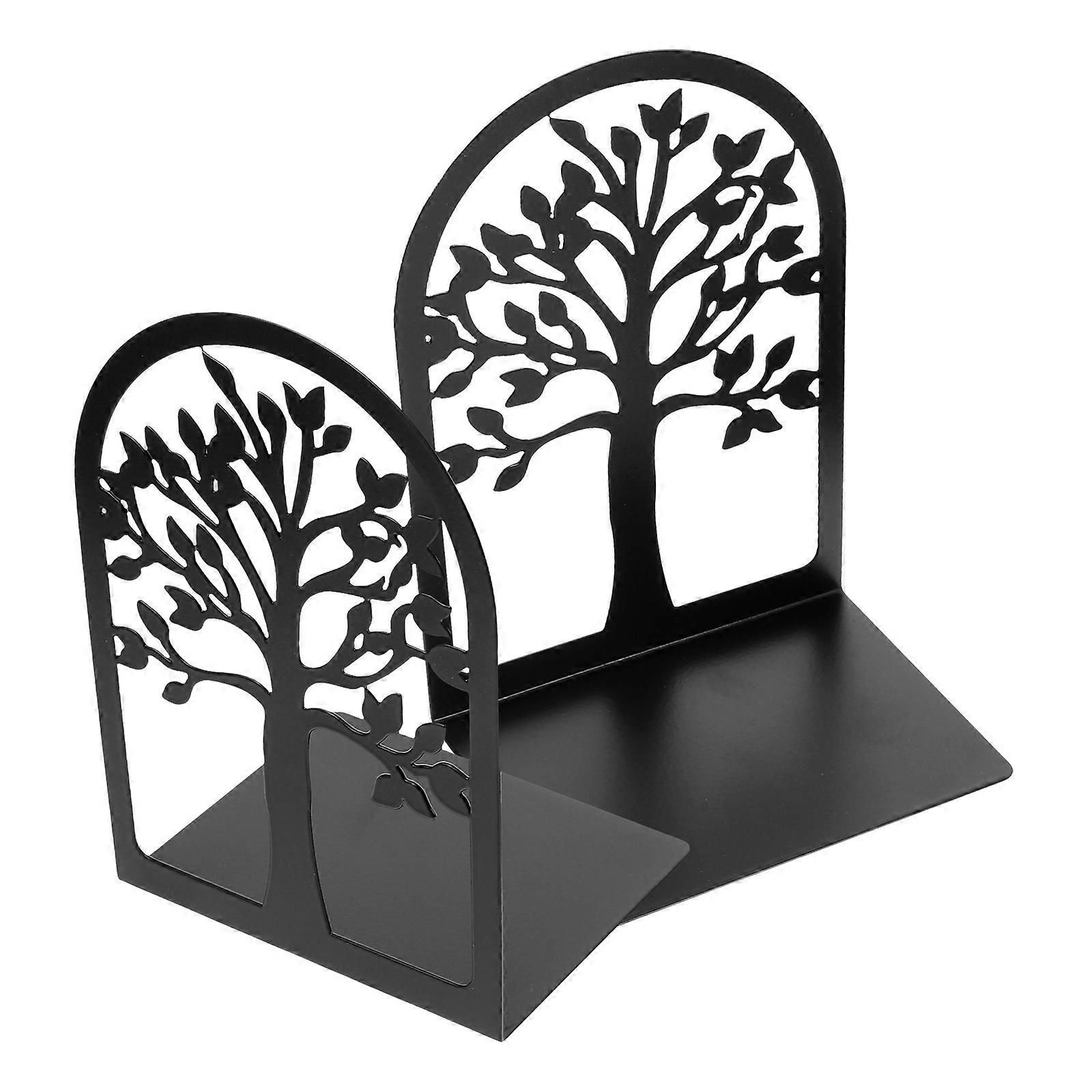 2pcs Decorative Bookends Tree Design Multi Functional Book Holder for Home Office School Organizing