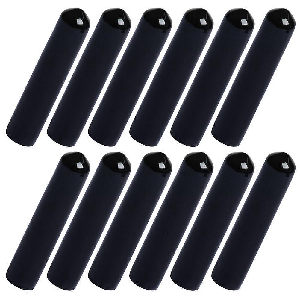 Practical Pourer Covers for Dispenser 12pcs Black Rubber Spout Caps for Home Use