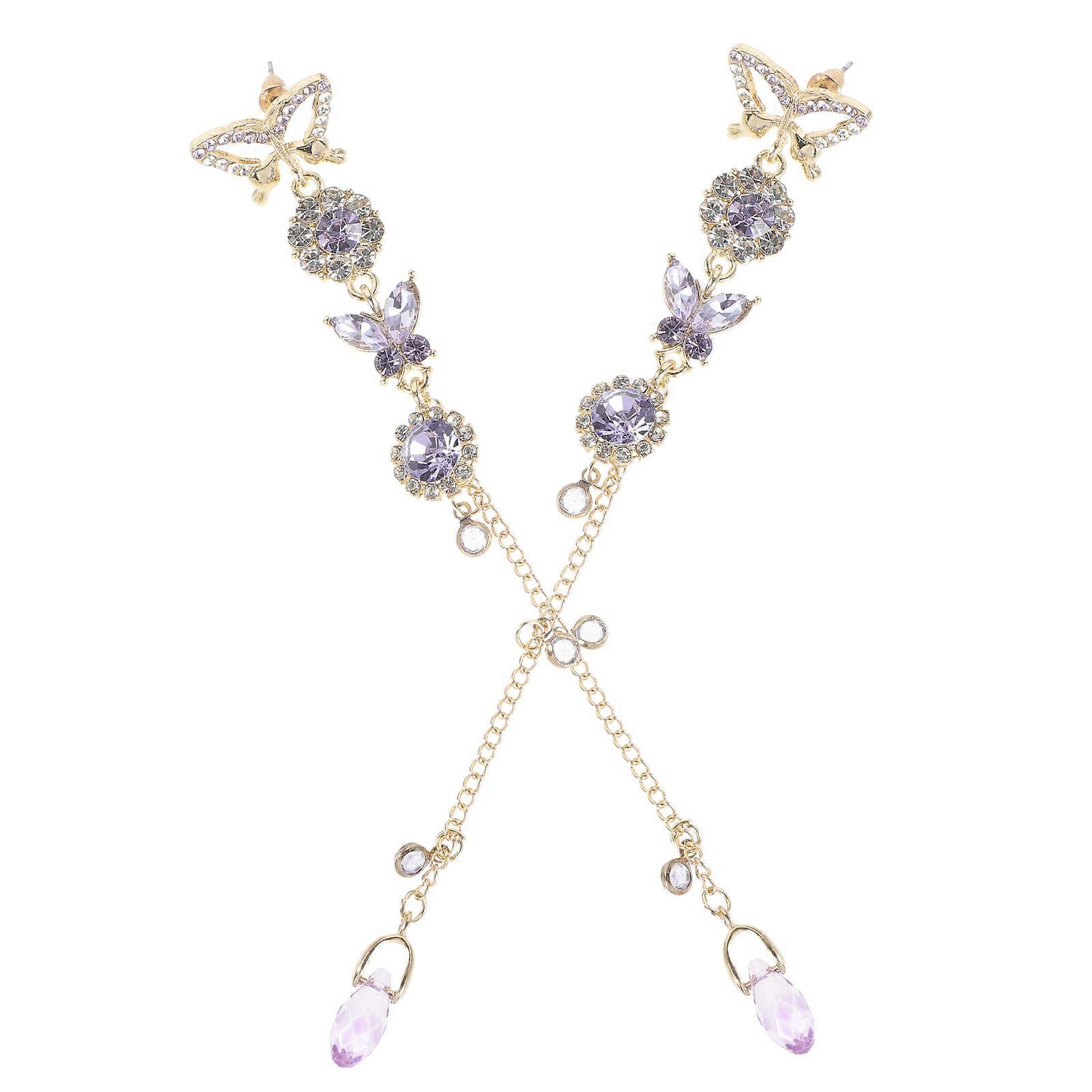 Stílusos pillangó bojtos fülbevaló nőknek, könnyű, nem fakuló divatékszerek partikhoz, fesztiválokhoz és mindennapi viselethez