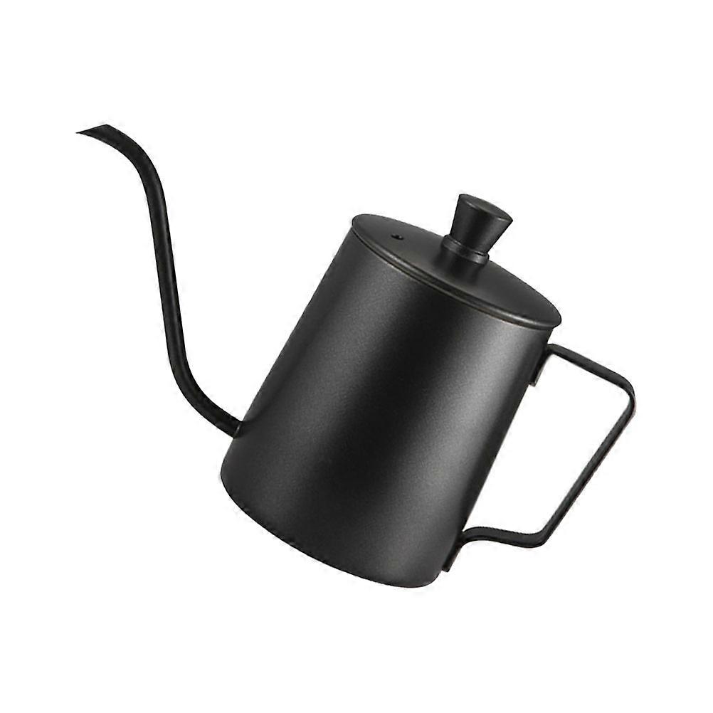 Stainless Steel Kettle 1Pcs Espresso Simple Design For Home Coffee Lovers Black 22x13.3cm