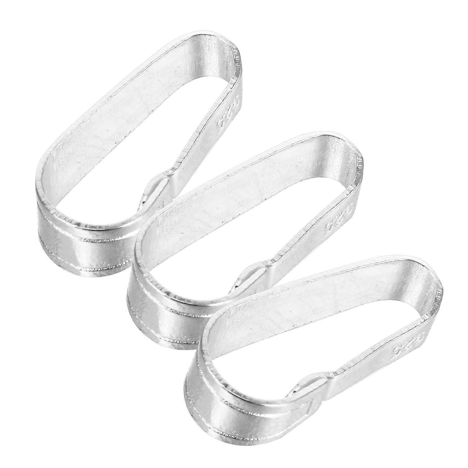 3pcs Necklace Clasps Pendant Charms Pinch Clip Connectors Jump Ring Hooks Bails for Jewelry Making