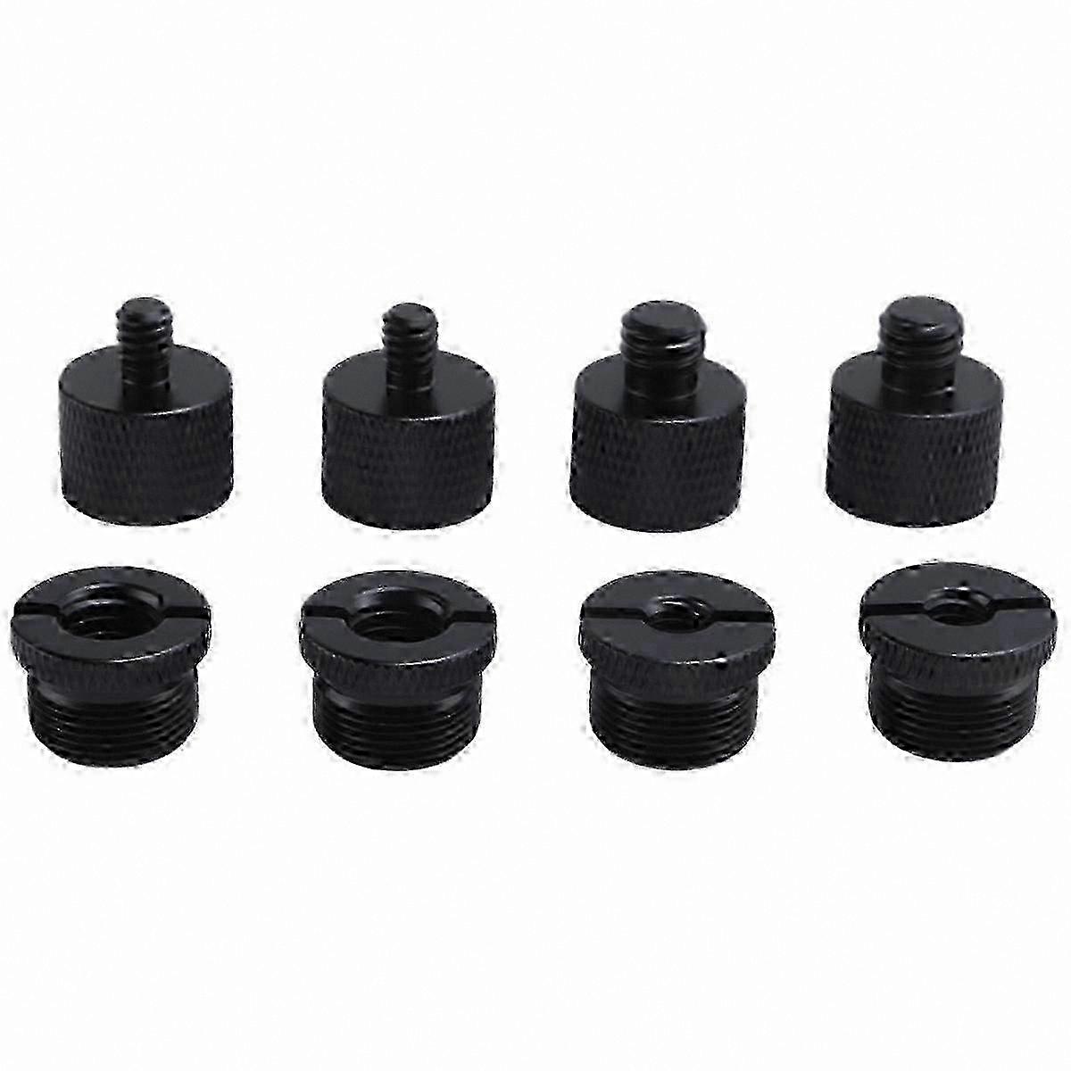 8Pcs Mic Stand Adapter Set, 5/8 to 3/8 Inch Thread Converters for Microphone Stands and Accessories