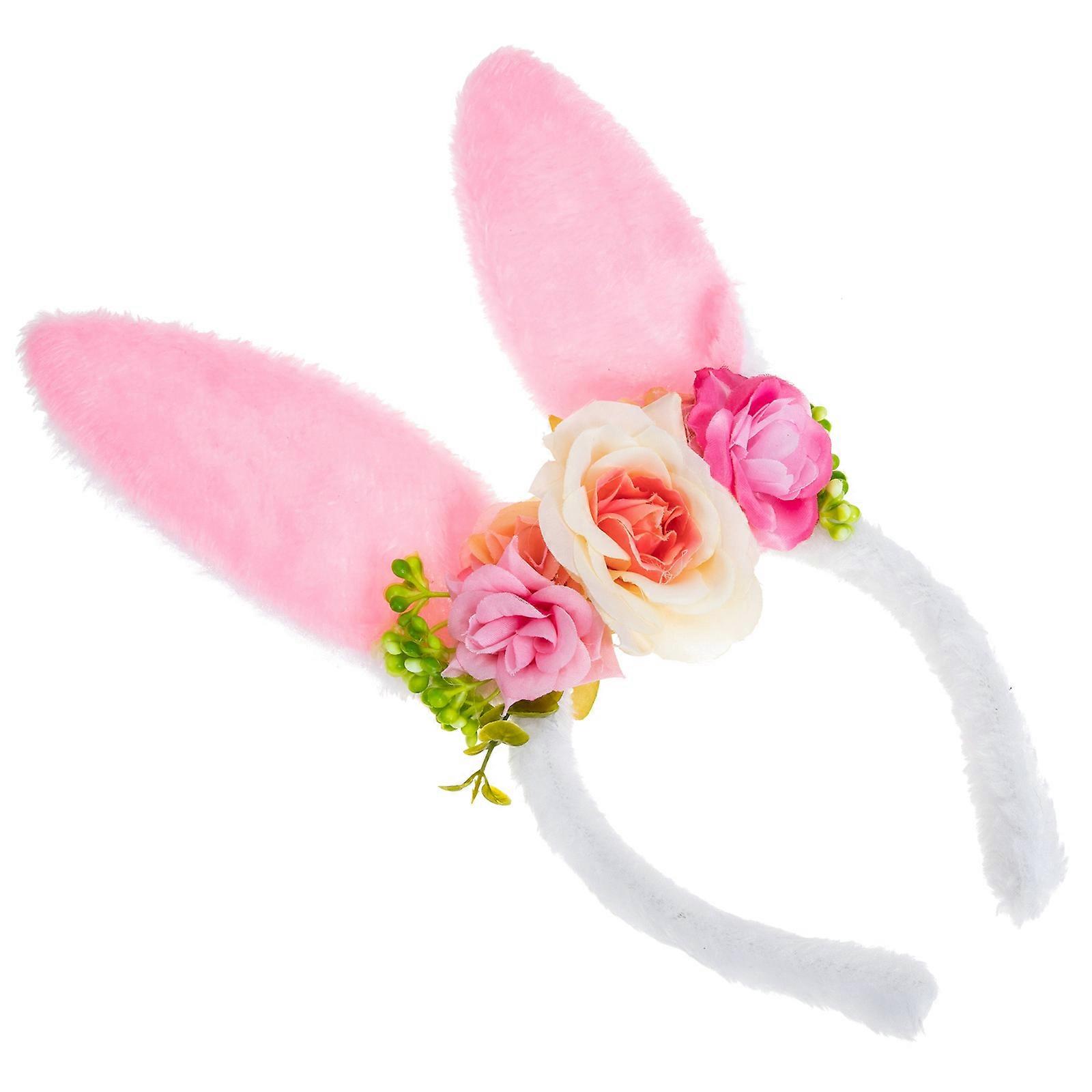 Headband with Rabbit Ears Shape for Girls Parties 1Pcs