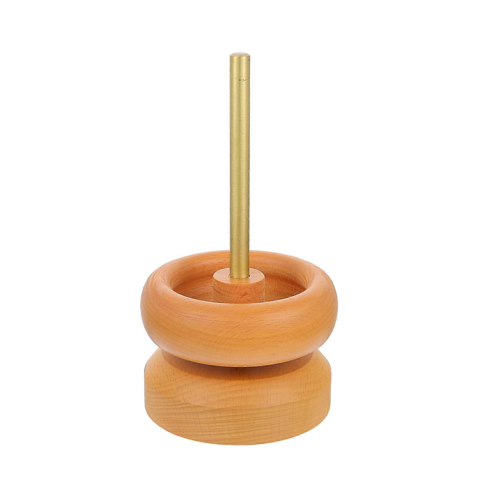 Wood Nut Bowl with Needle Durable Beading Bowl for Jewelry Makers Home Use 1Set