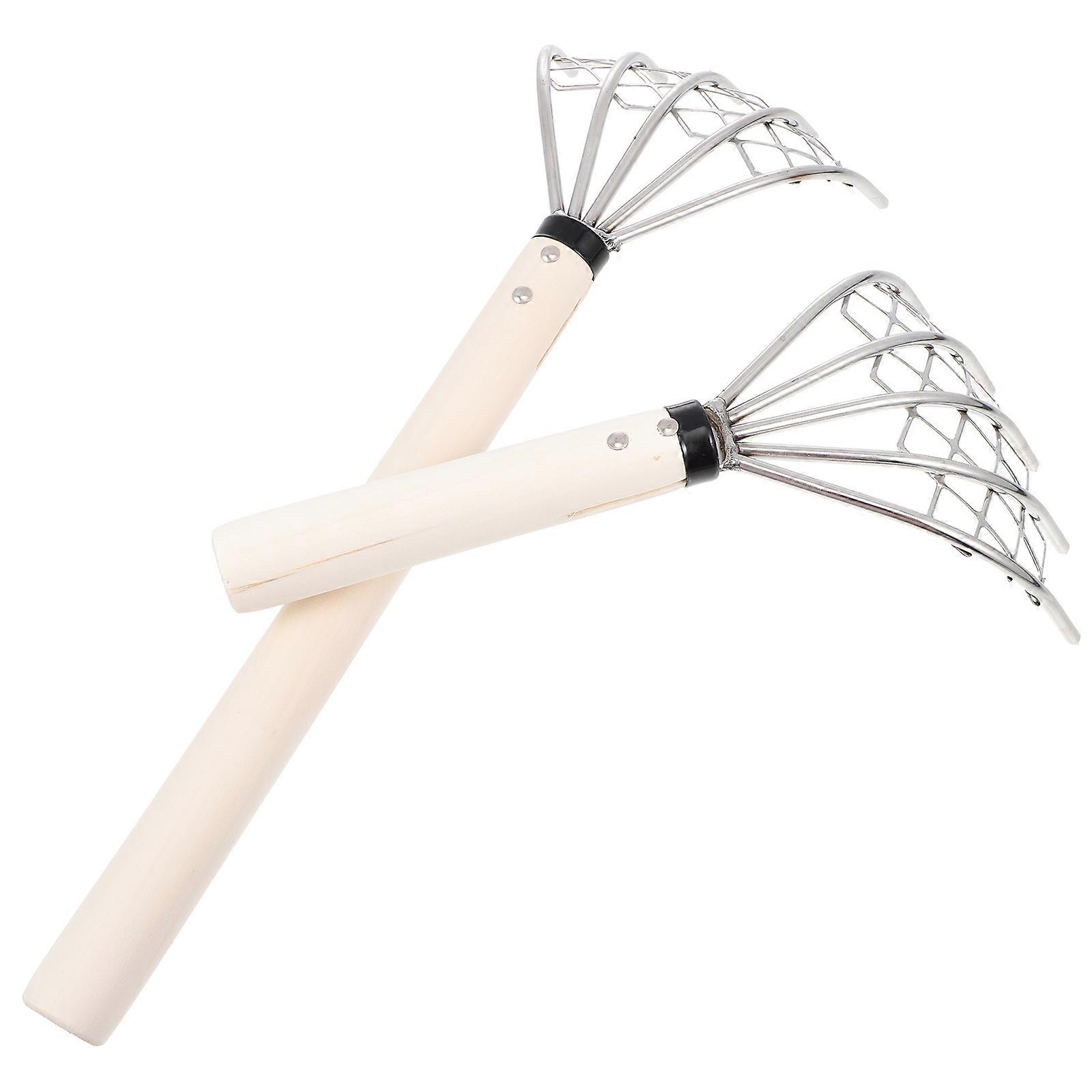 2pcs Hand Rake Cultivator 5 Tine Claw Rake Practical Beach Shell Digging Tool
