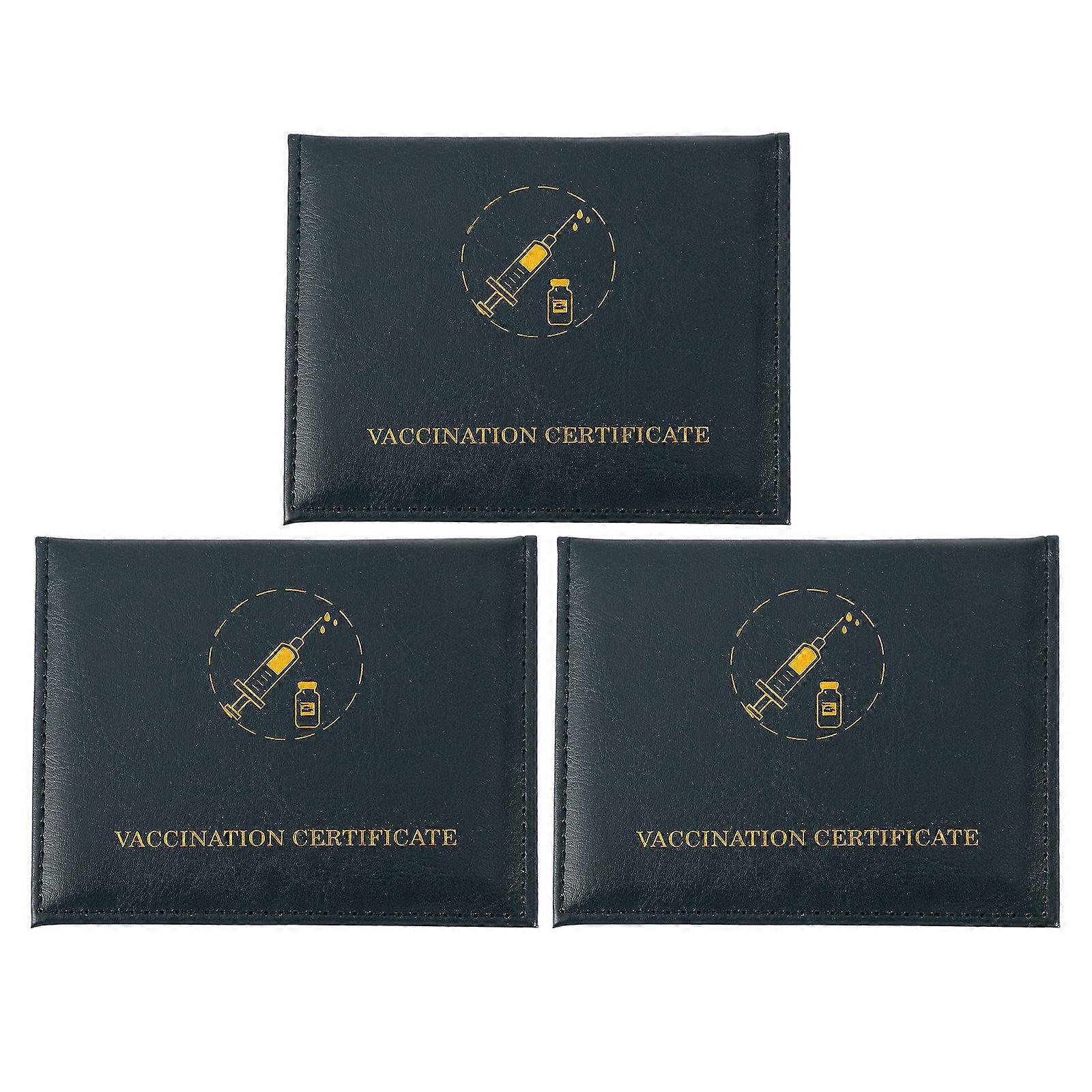 Card Protectors 3Pcs Protective Covers For Students Office Workers In Green Waterproof Design Prevents Loss