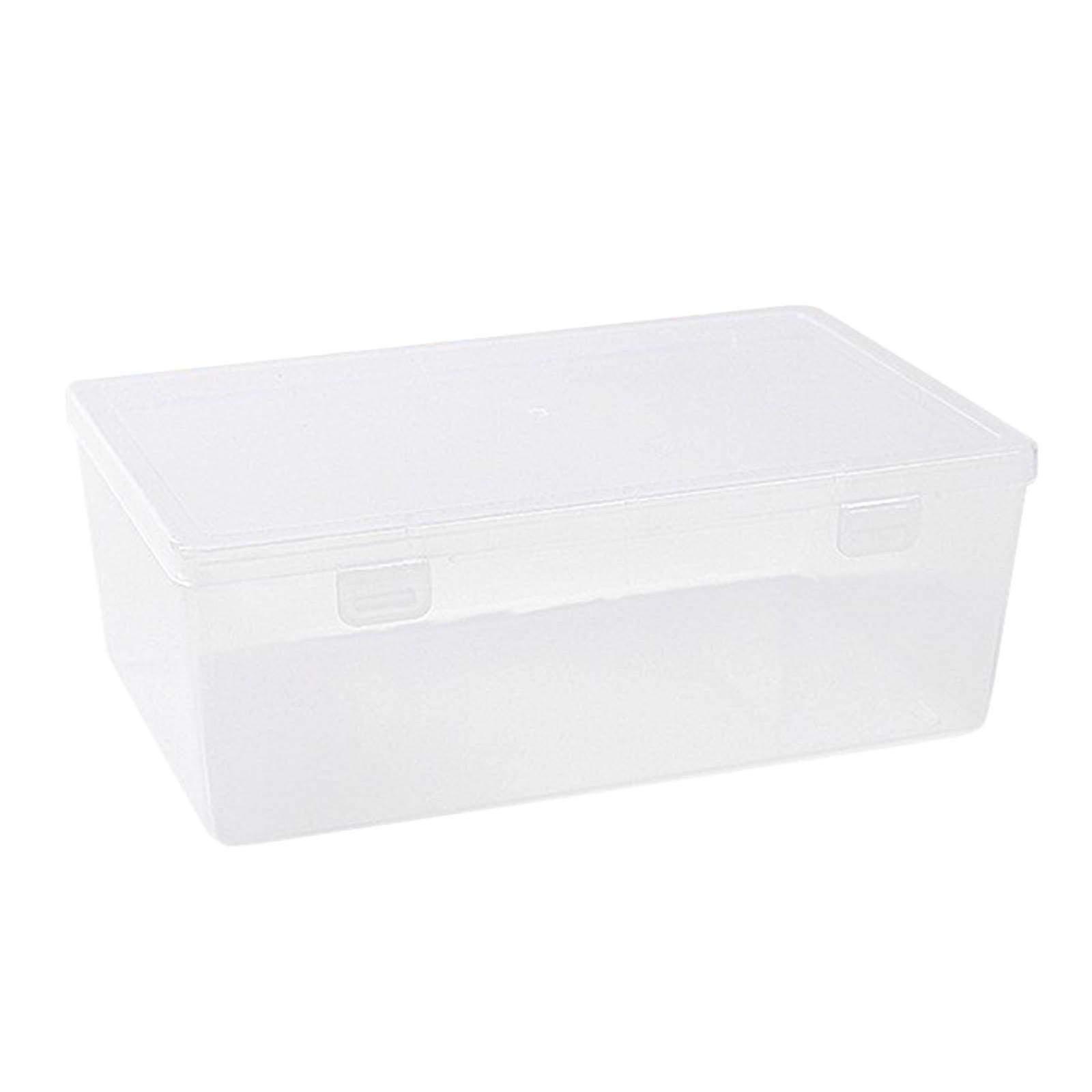 Transparent Book Storage Box for Sorting & Packaging - Versatile Shelf Organizer for Books, Office Supplies & More