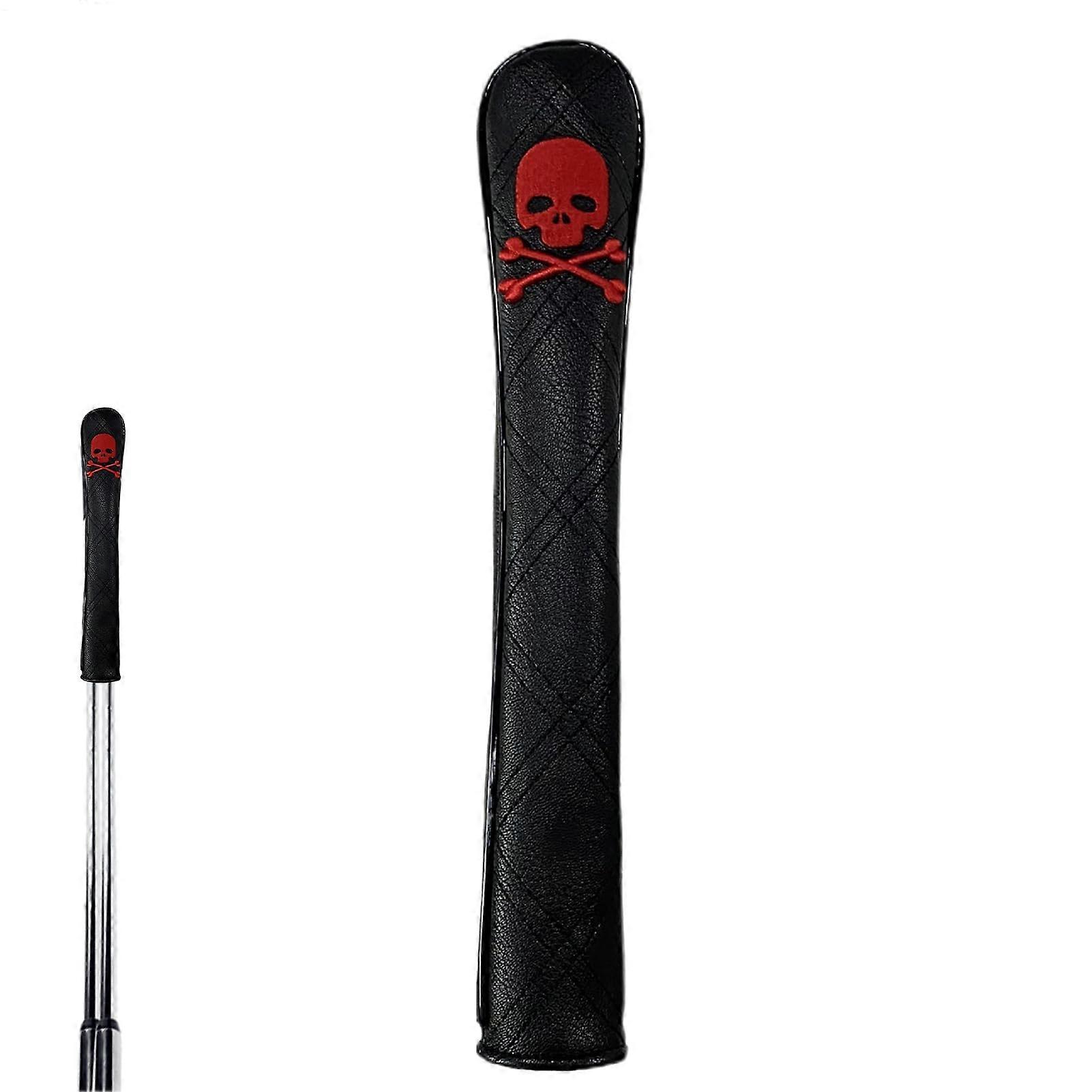 Alignment Stick Headcover - PU Leather Golf Alignment Stick Cover for 2 Sticks, Durable Design, Ideal for Friends and Family