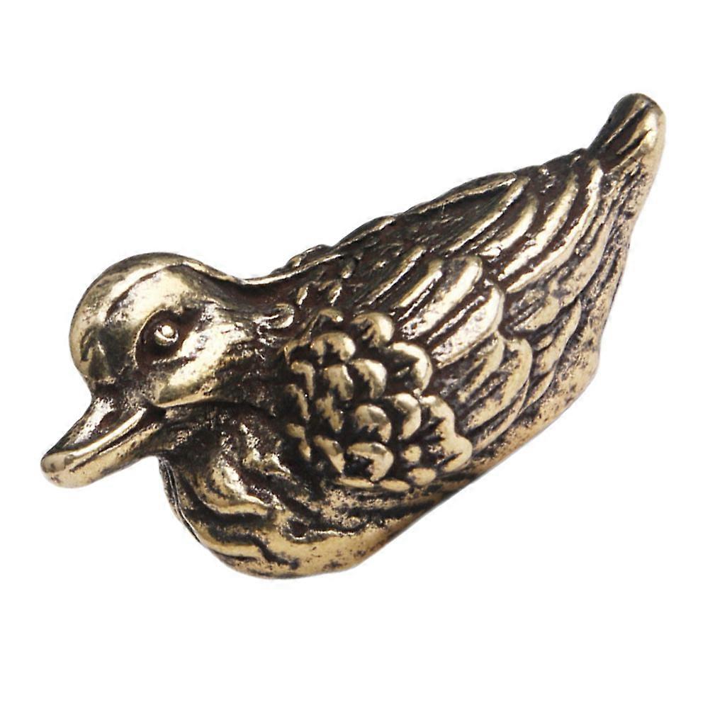 Brass Designed Tabletop Ornament Perfect For Office Spaces In Striking Golden Hue With Retro Style 1 Pcs