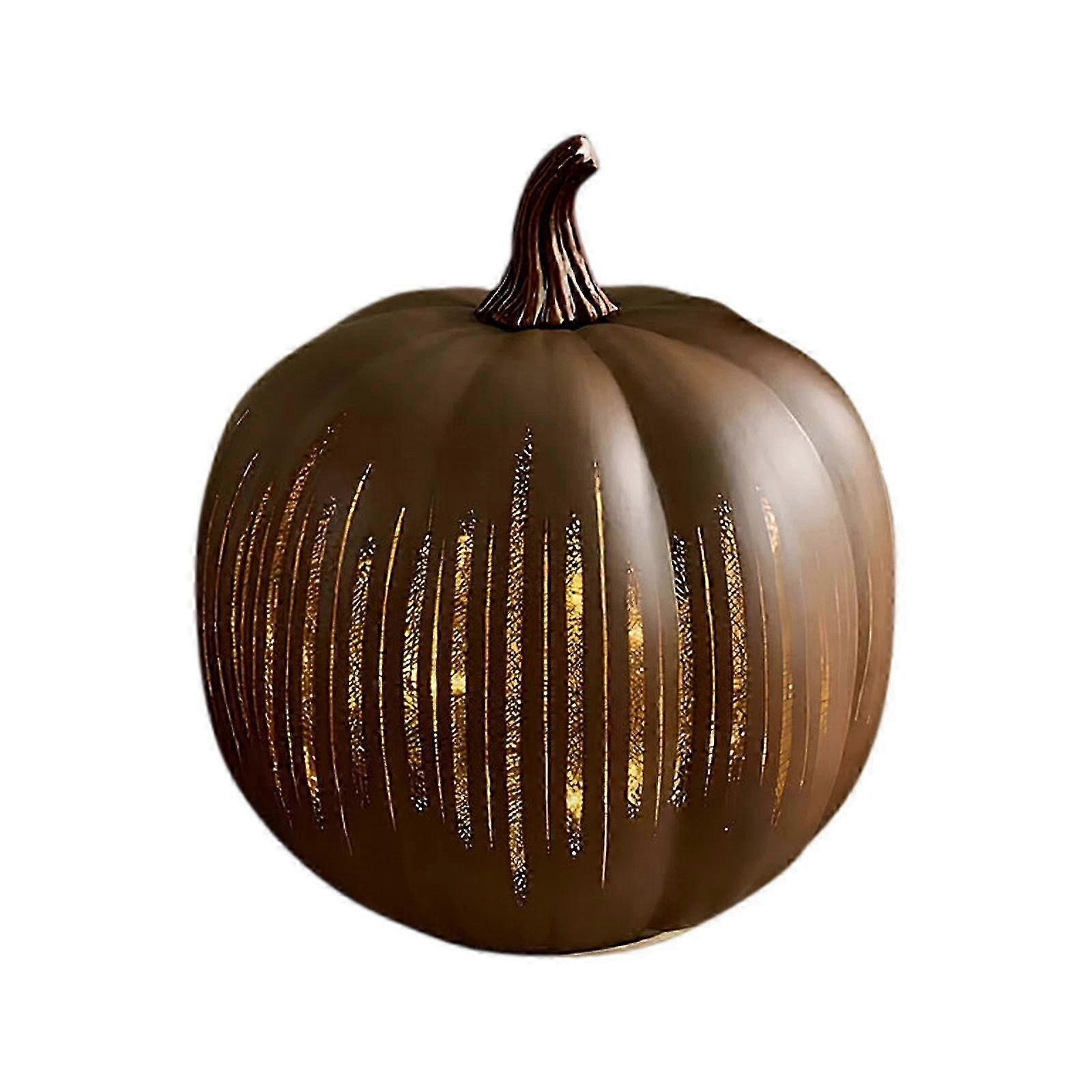 Twinkle LED Light Pumpkins, Timer Lighted Sparkling Starry Night Glass Pumpkins