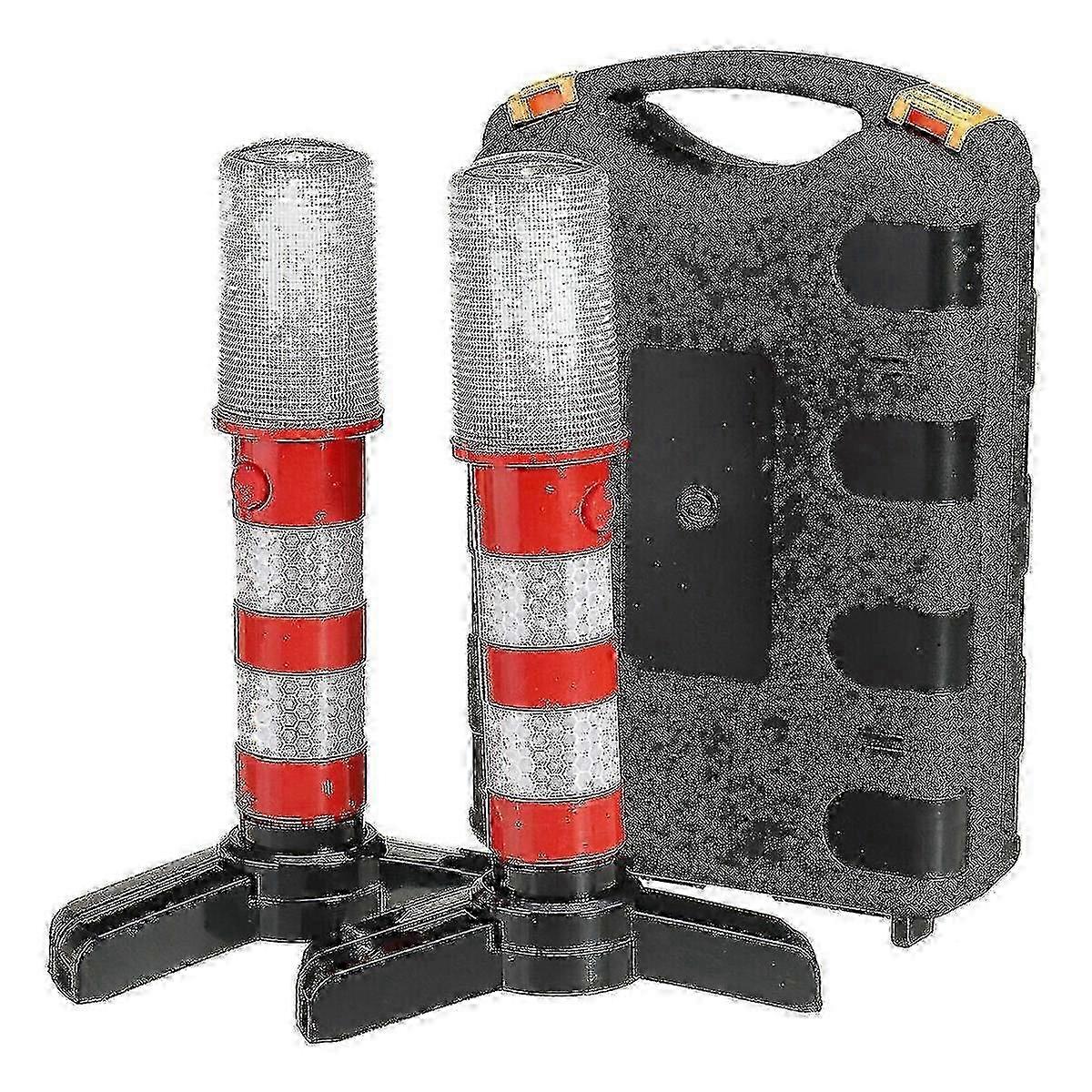 2025 2pcs Led Urgence Route Flash Flare Phare De Sécurité Avertissement Stroboscopique