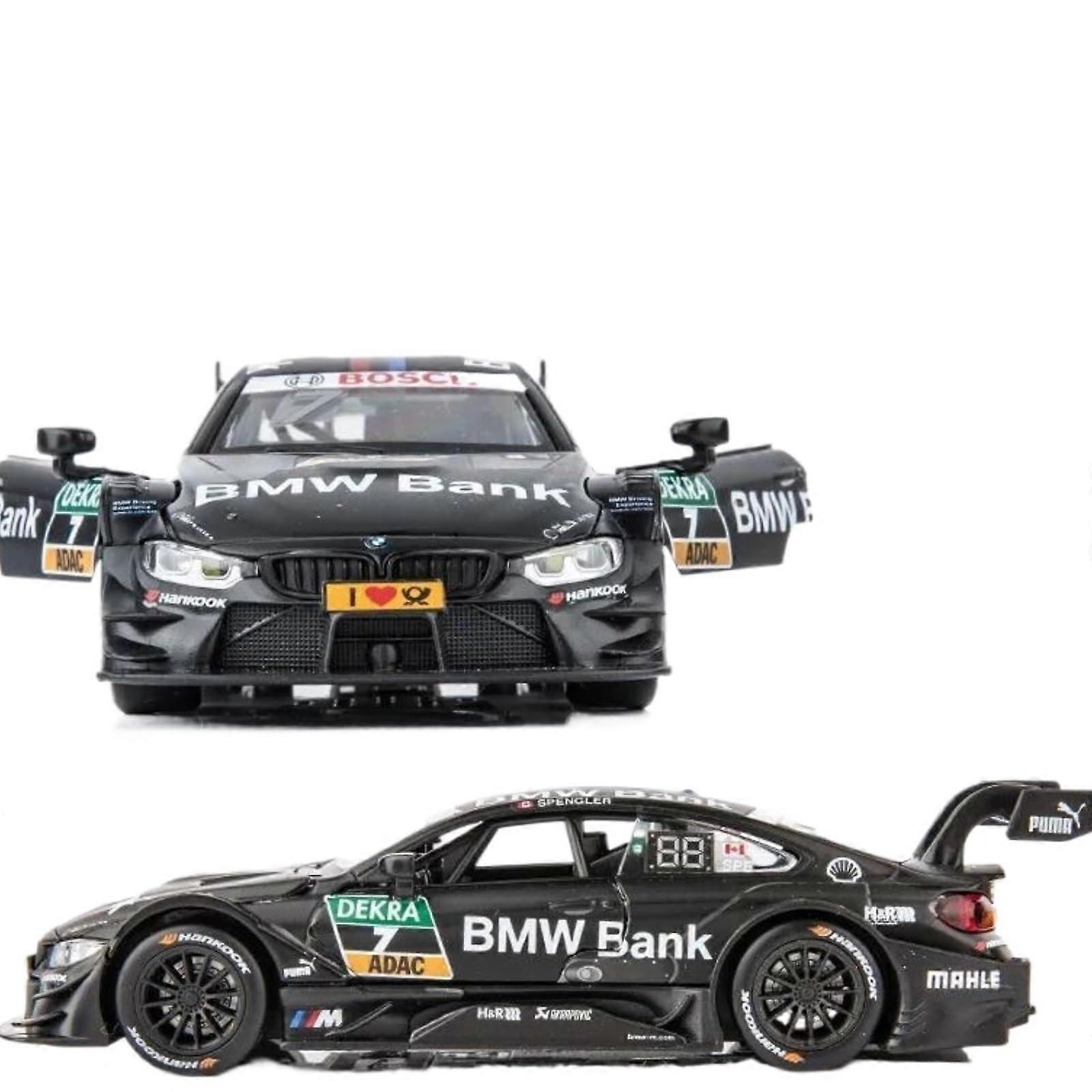 1:32 Scale Model Car for BMW M4 DTM Racing Car Alloy DieCast with Sound and Light Pull Back Model Car Collection Finished Car Model(1)
