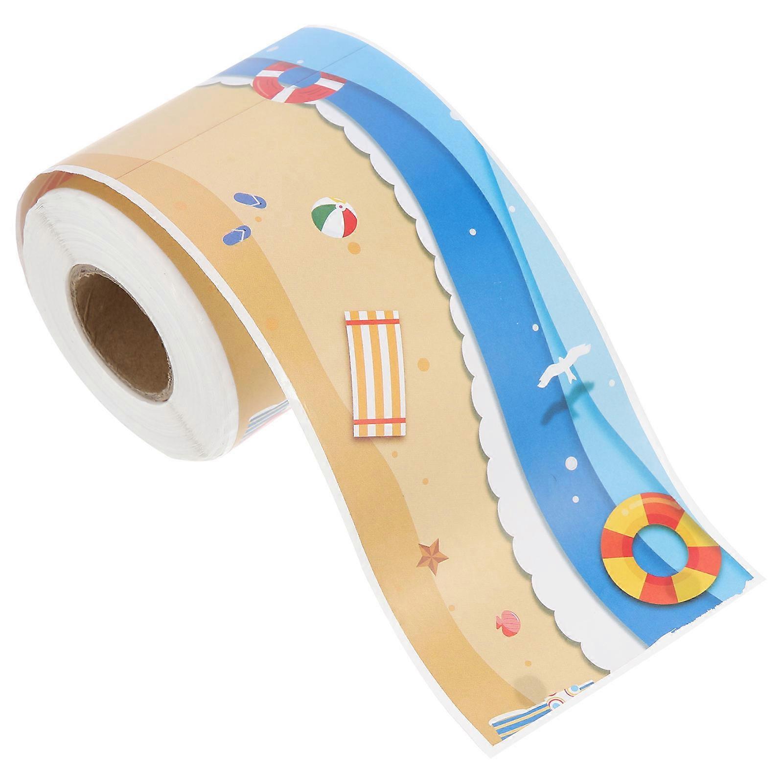 DIY Border Sticker Decor Multi -Adhesive Border Trim for Office Decoration 1 Roll