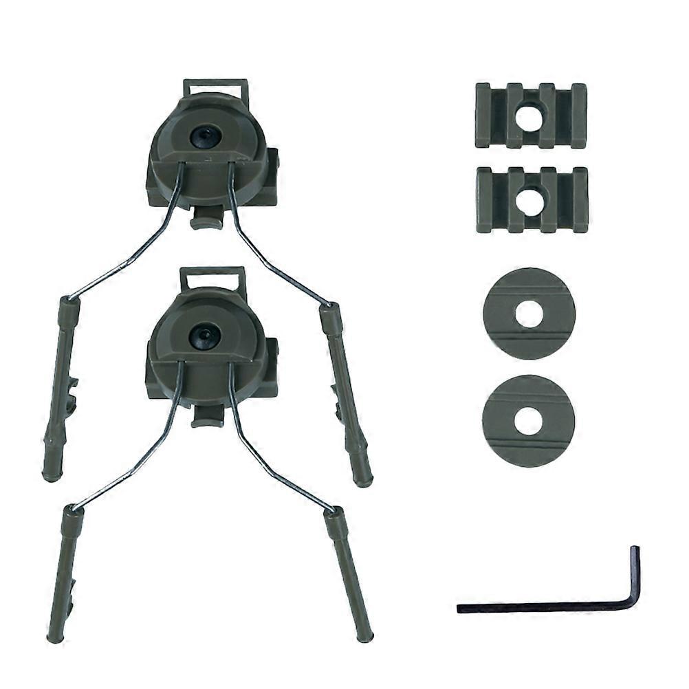 Green Rail Adapter for Outdoor Use with Plastic and Metal Construction Fits Comtac Headsets 4.5 Inches