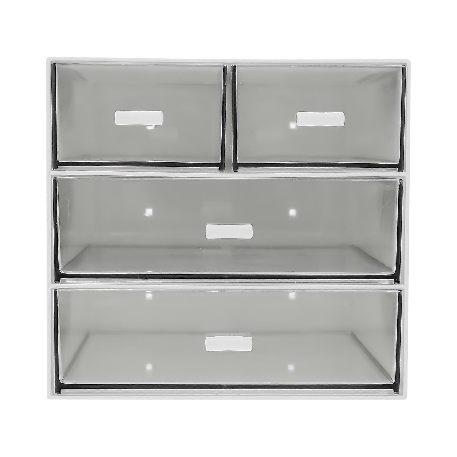 1pc Plastic Dressing Table Storage Box Practical Multi layer Makeup Storage Box