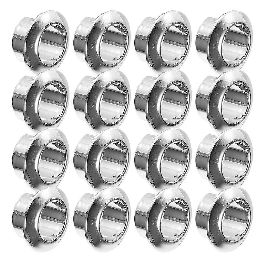 Desktop Cable Organizer 20Pcs For Home Office Cable Management Practical Silver Hole Covers