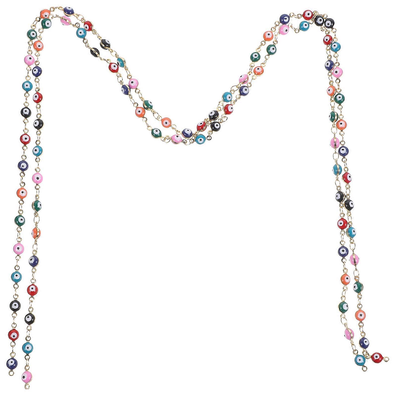Durable Alloy Chain for DIY Jewelry Making 2Pcs Necklace Cable Chain for Craft Projects
