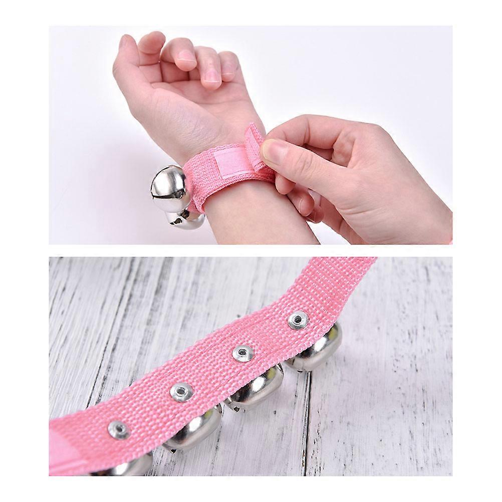 Rattle Bracelet Toys 10Pcs Round Bell Dance Style Decorations Ideal For Kids Party And Dance Activities