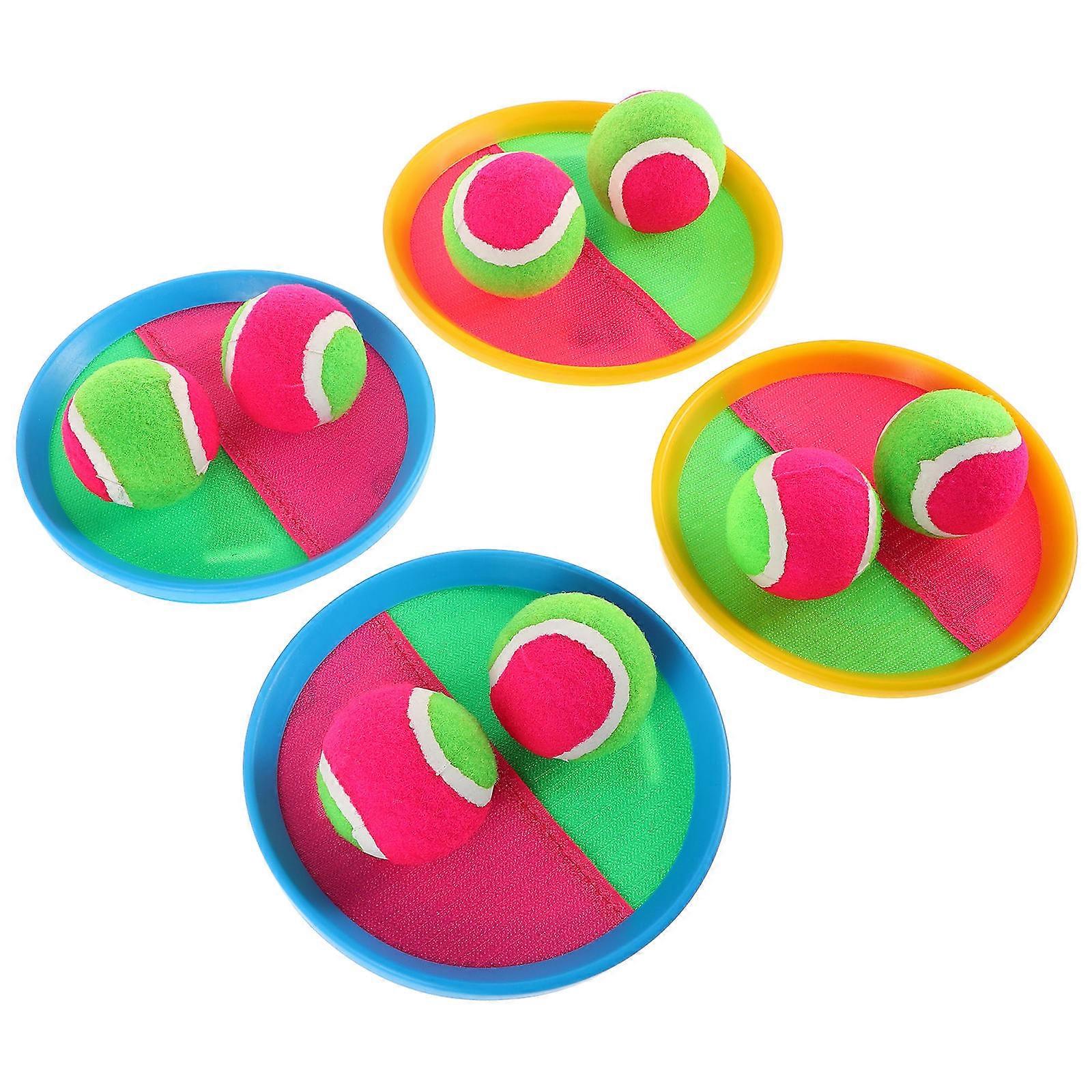 Interactive Toys For Toddlers Toss And Catch Ball Game Indoor And Outdoor Use Round Rackets 1Set