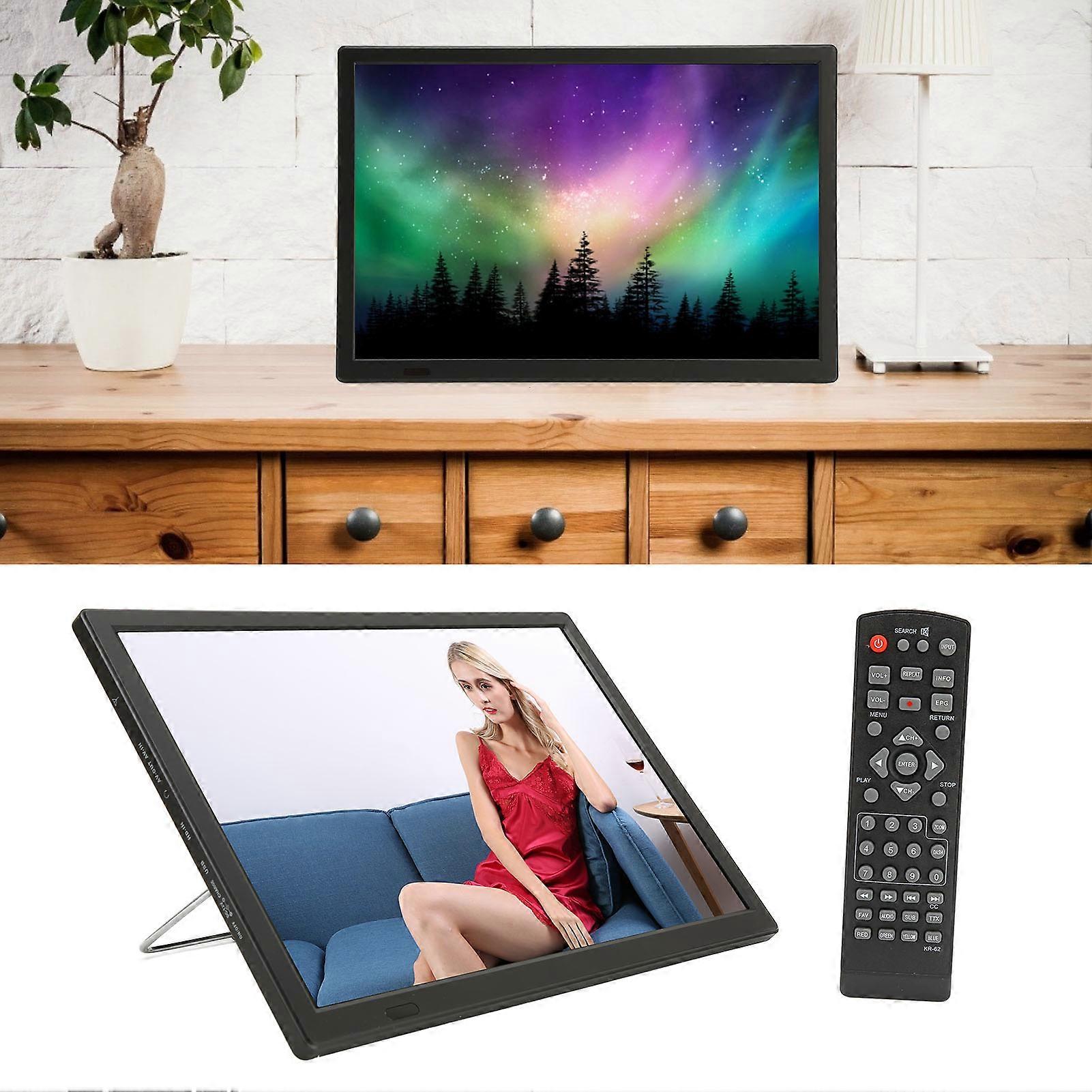 تلفزيون رقمي 15.4 بوصة متعدد الوظائف دعم تلفزيون محمول قابل لإعادة الشحن 1080 بكسل