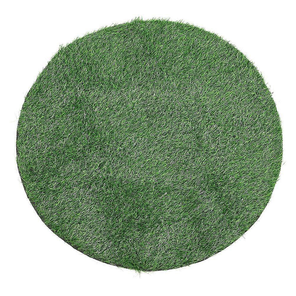Realistic Artificial Turf Grass Table Decoration Round Greenery Turf Cushion Table Centerpiece