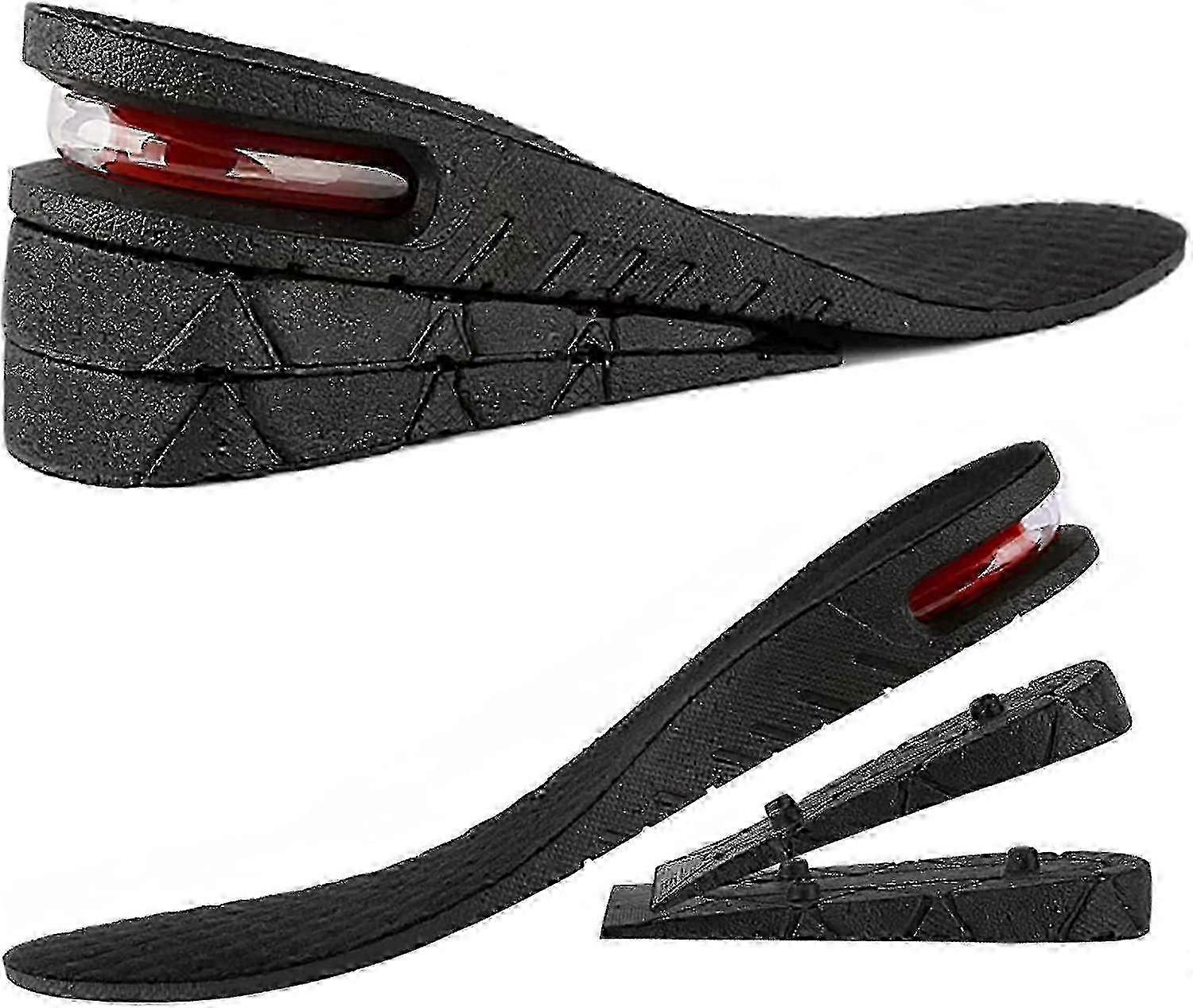 Height Increasing, Multi-layer, Invisible Air Cushion Shoe Insoles, a Comfort Heel Insert to Make Men and Women Tallerr