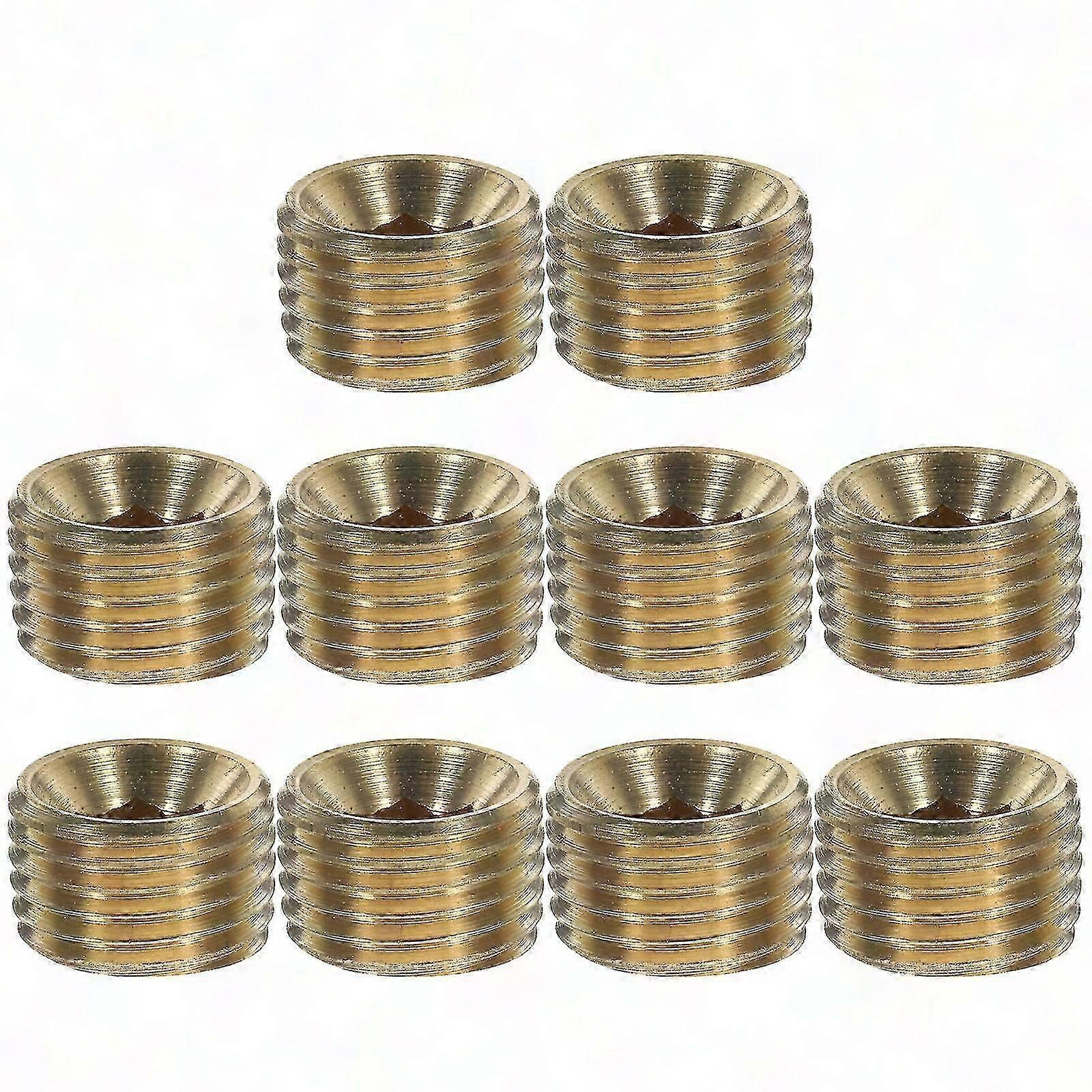 10pcs 1/4" NPT Pipe Plug Fitting Hose End Cap Adapter Connector
