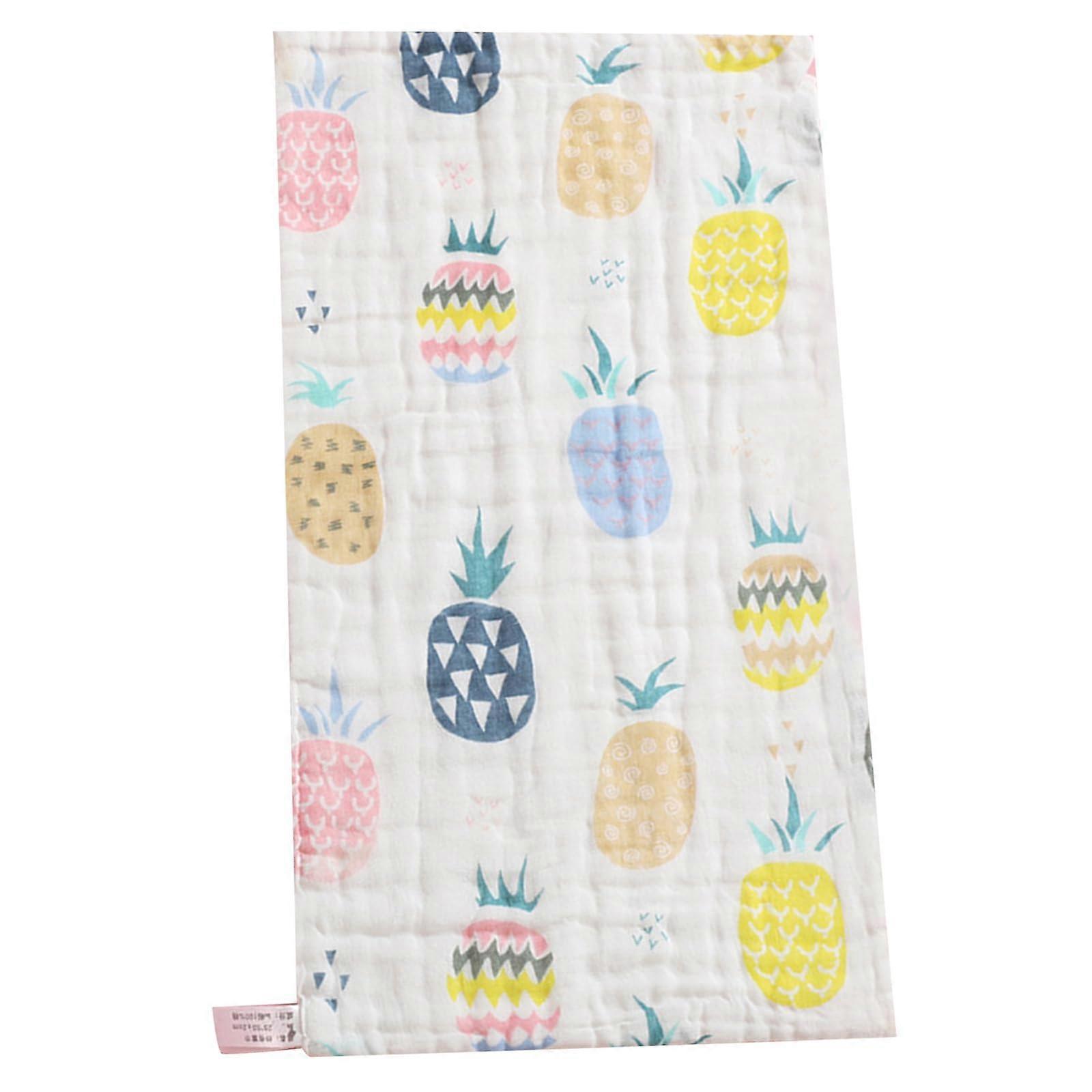 Gauze Baby Washcloths Super Soft Towels For Bath Time And Everyday Cleaning Face Cloth For Washing Face Colorful Pineapple