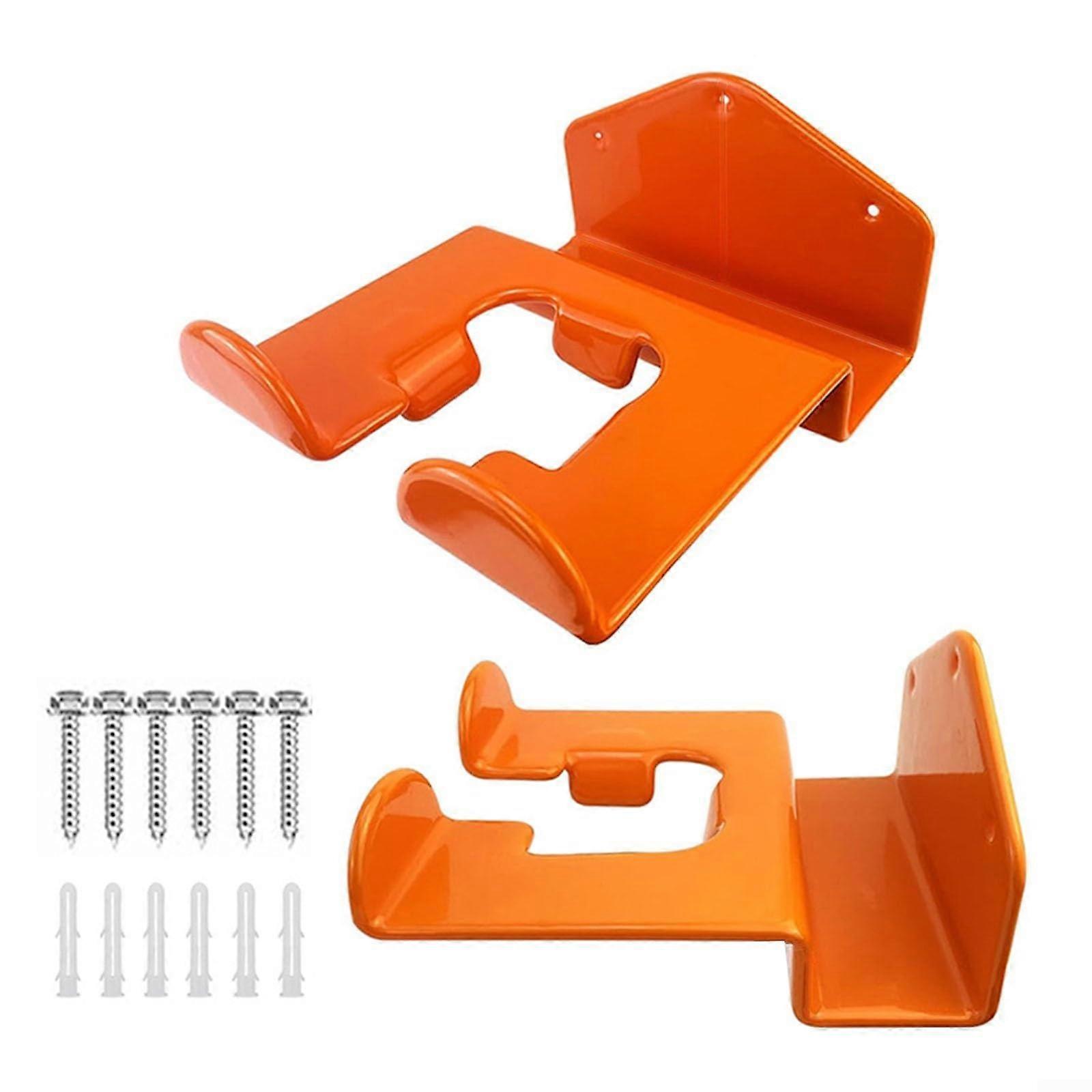 2 pieces of trimmer rack with screws and extension tubes, wallmounted, garage storage, organizer
