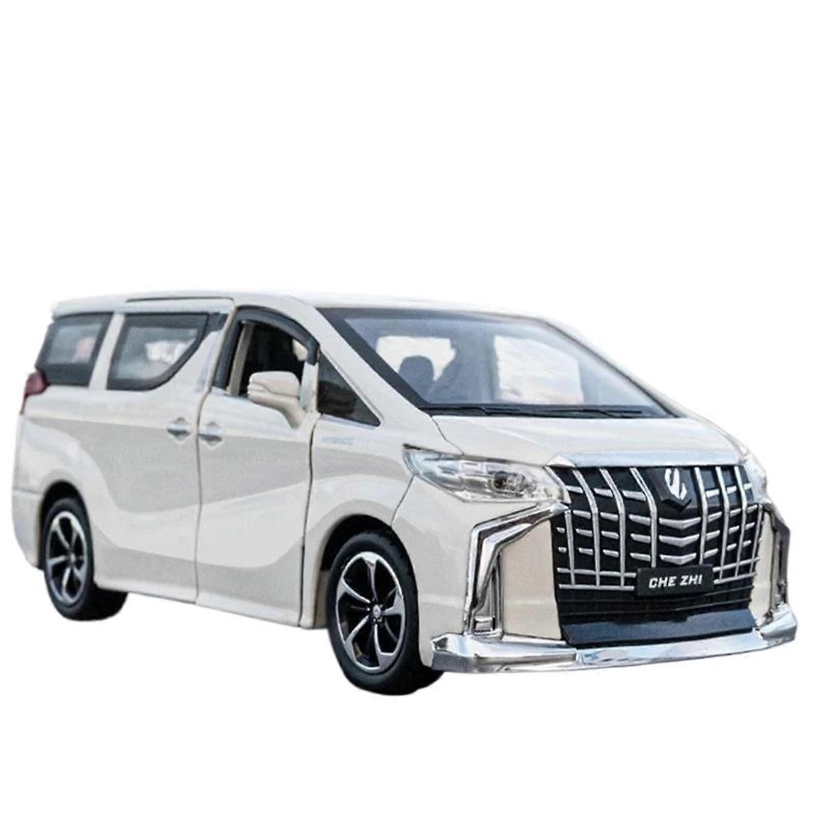 Druckguss 1:32 VELLFIRE Alphard MPV Diecast Model Car Alloy Vehicle with Opening Doors in White