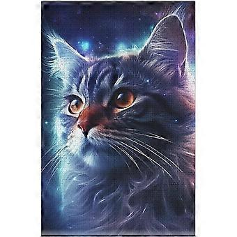 Quebra-cabeça de 300 Peças de Gato - Jogo de Quebra-cabeça para Adultos e Crianças - Atividades Educacionais Quebra-cabeças de Madeira, Impressão - Quebra-cabeças Grossos e Duráveis