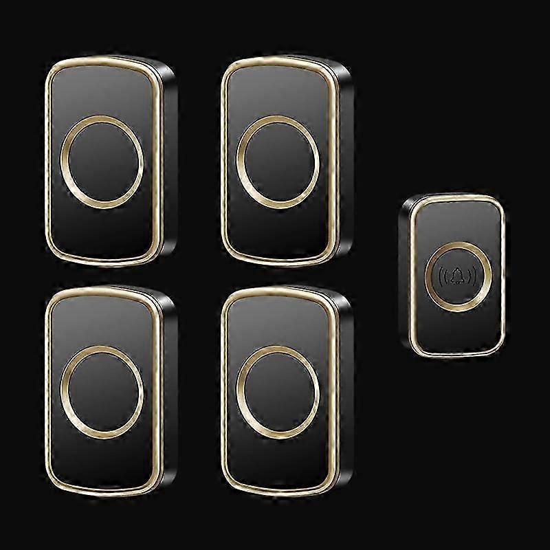 DC Long-Distance Wireless Doorbell, Smart Electronic with Battery, One-To-Four Pager