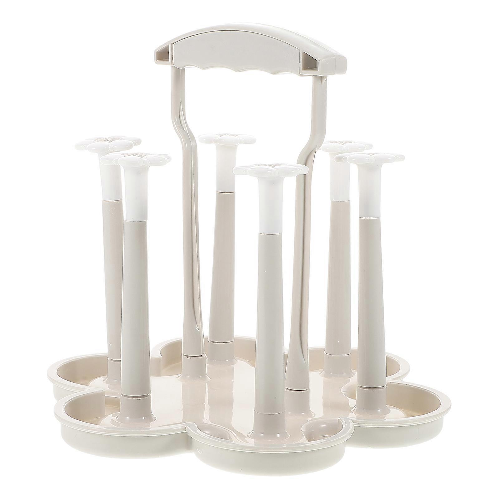 Séchoir à bouteilles portable durable pour la cuisine - support élégant pour tasse et tasse à thé, conception facile à nettoyer pour un usage domestique
