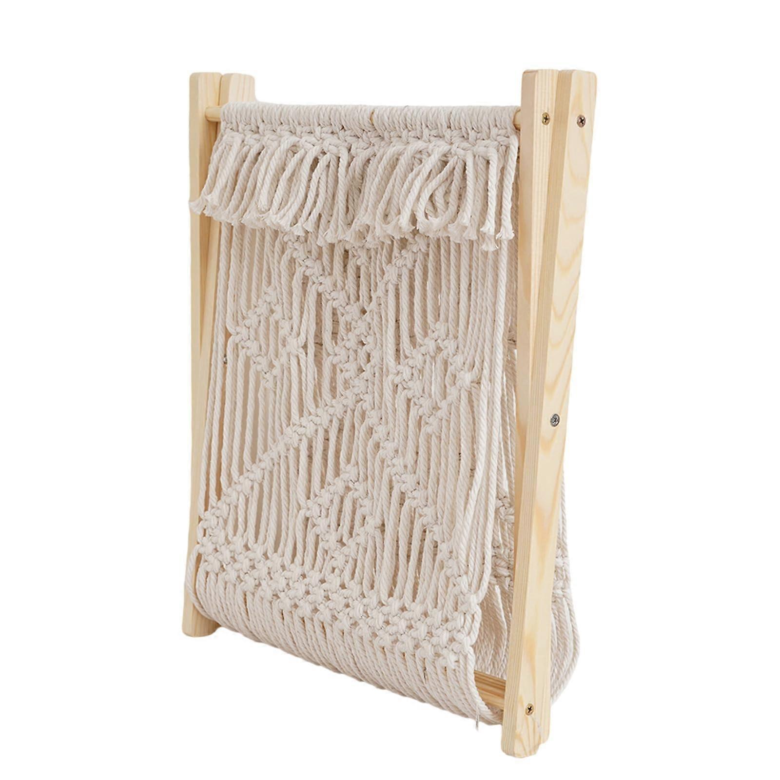 Elegant Woven Storage Basket Multipurpose Desktop Organizers Unique Storage Rack With Cotton Rope Designs Storage Rack