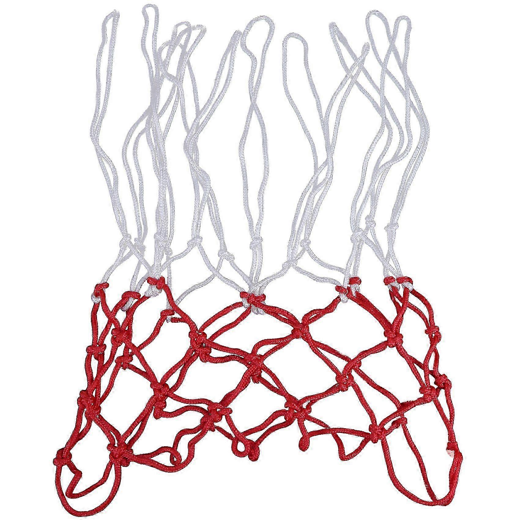 2Pcs Professional Heavy Duty Basketball Net Fits Standard Indoor or Outdoor Rims - White, 12