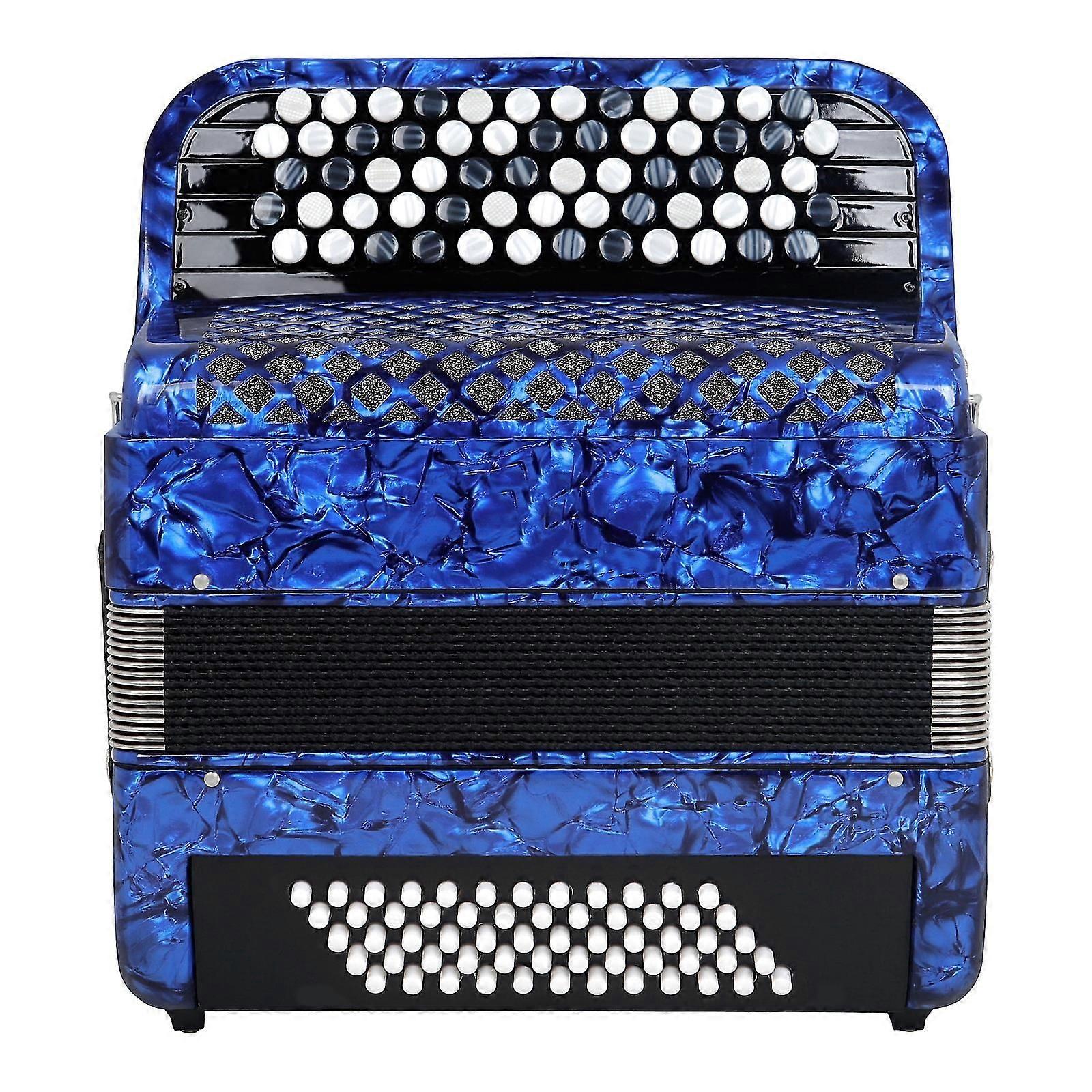 Professional Performance Accordion 37 Key 60 Bass Button Type Bayan Accordion for Adult Beginner Teaching Piano