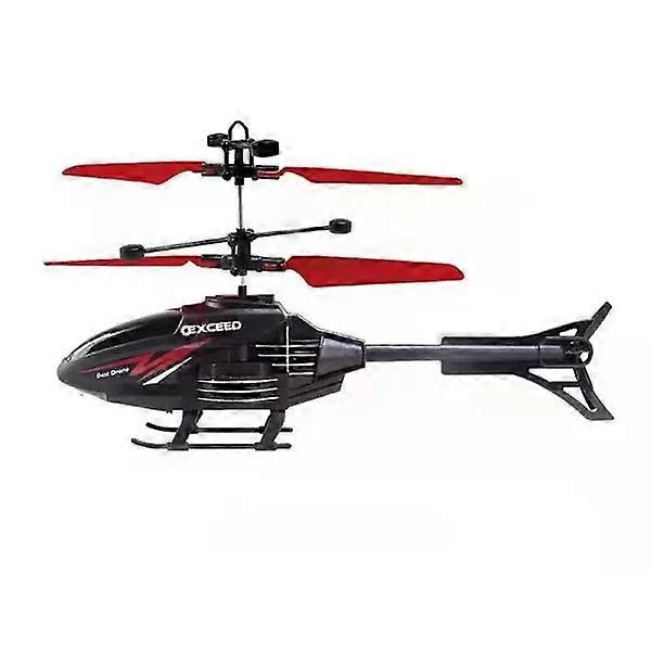 2 Channel Gesture Control Suspension Helicopter RC Remote Control Airplane With Charging LED Light