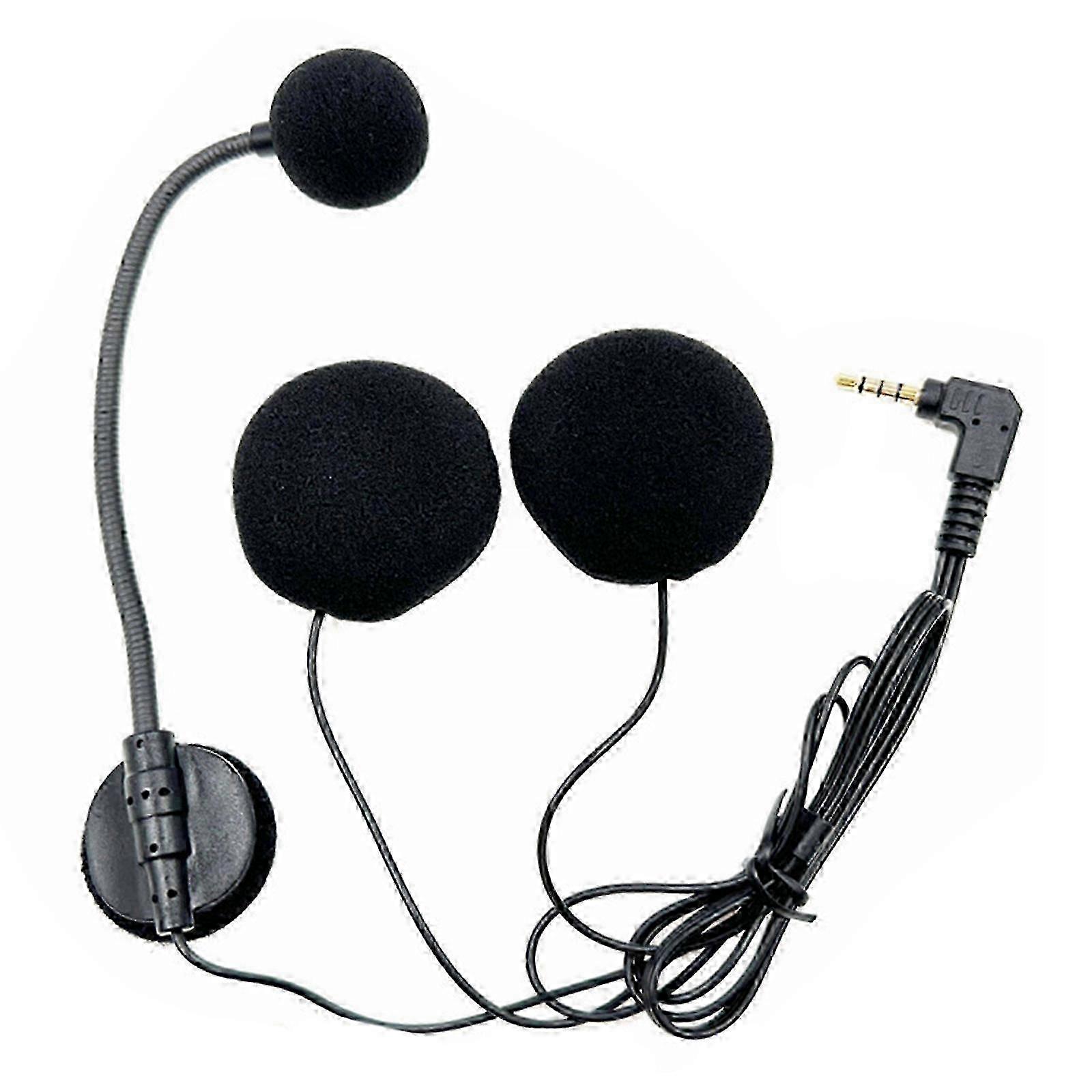 Stereo Helmet Earphones with Mic Plug for Motorcycles