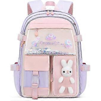 Hasen-Rucksack für Mädchen, Kawaii-Rucksack für Kinder, Mädchen, süße Pailletten-Schultasche für Mädchen