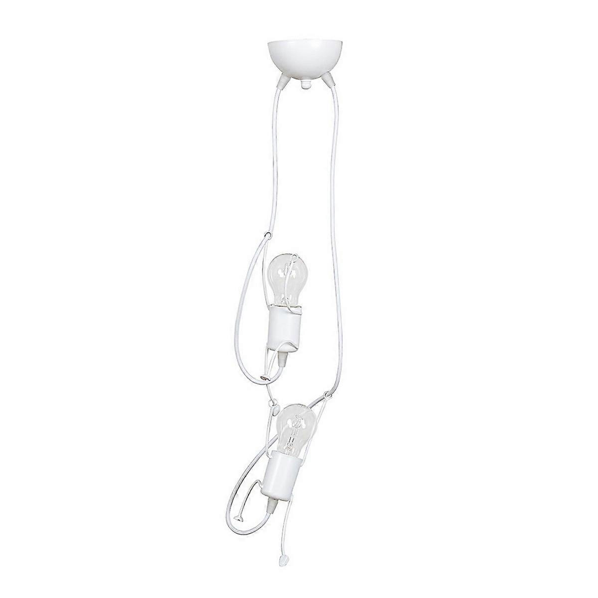 Bobi Suspension, Blanc, Acier, 20x60x14 cm