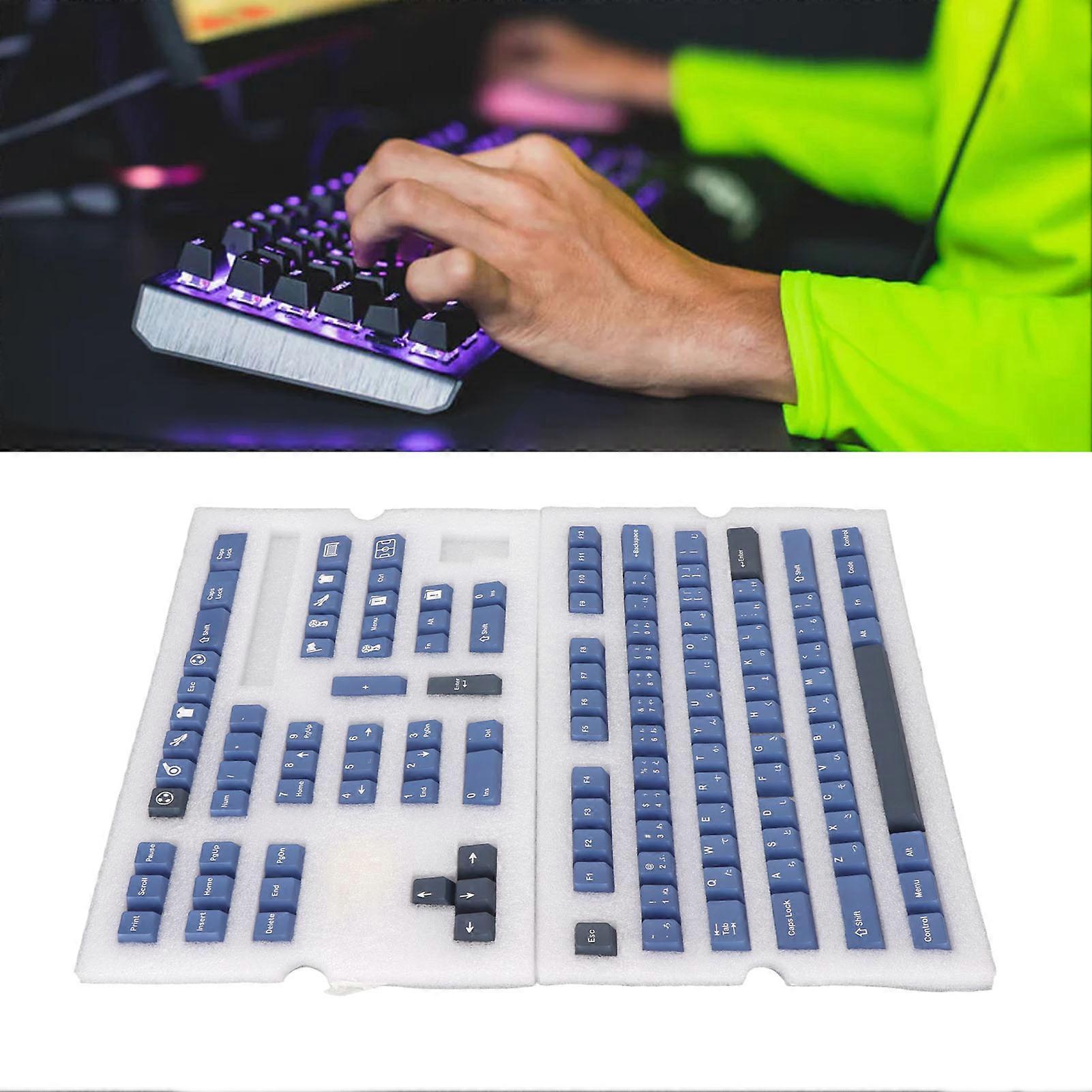 PBT 128-Key Japanese Cherry Height Sublimation Mechanical Keycaps