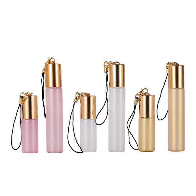 10pcs Essential Oil Roller Bottles: 5ml Empty Glass Roll On Bottles With Stainless Steel Roller Ball - Leakproof Refillable Perfume Containers