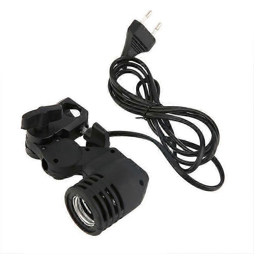 Adjustable E27 Socket Photo Light Bulb Holder Temperature Resistance for Photography EU Plug