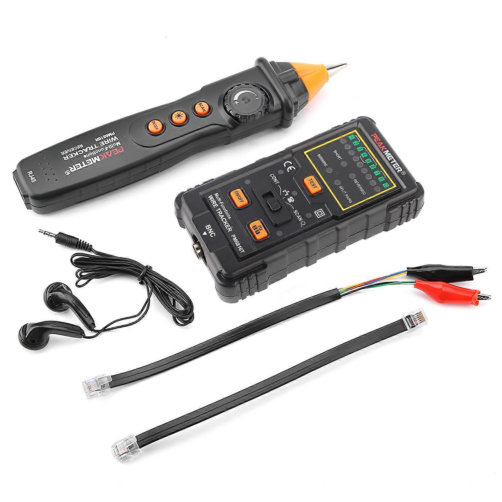 PEAKMETER PM6816 Multifunction Network Cable Detector, RJ45 RJ11 Cable Finder
