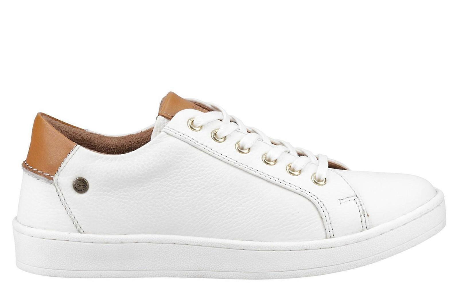Cotswold Radcot Leather Trainers White