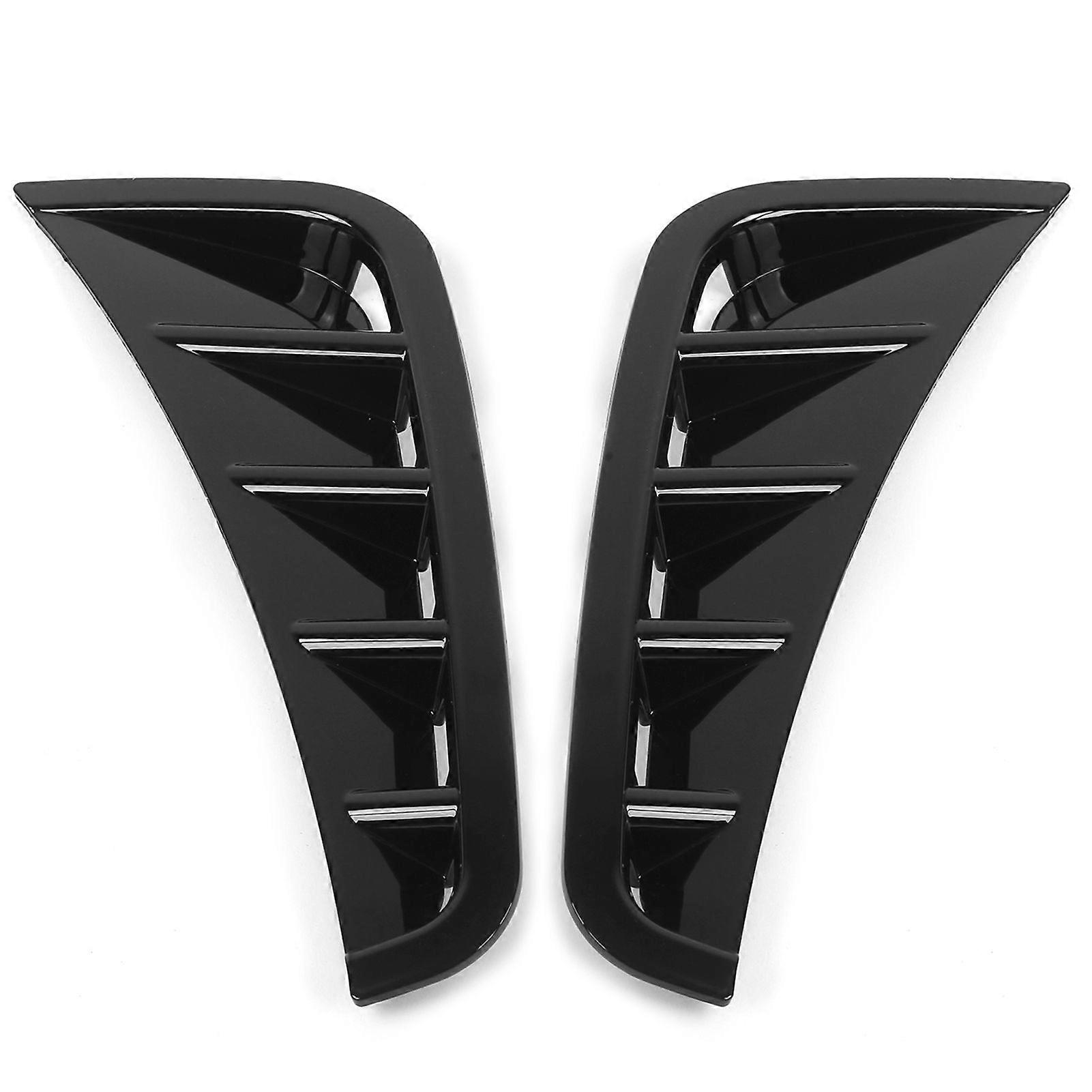 Black Front Bumper Canard Car Spoiler Wing Car Adaptations Replacement for Benz C Class W205 AMG Line 2019+