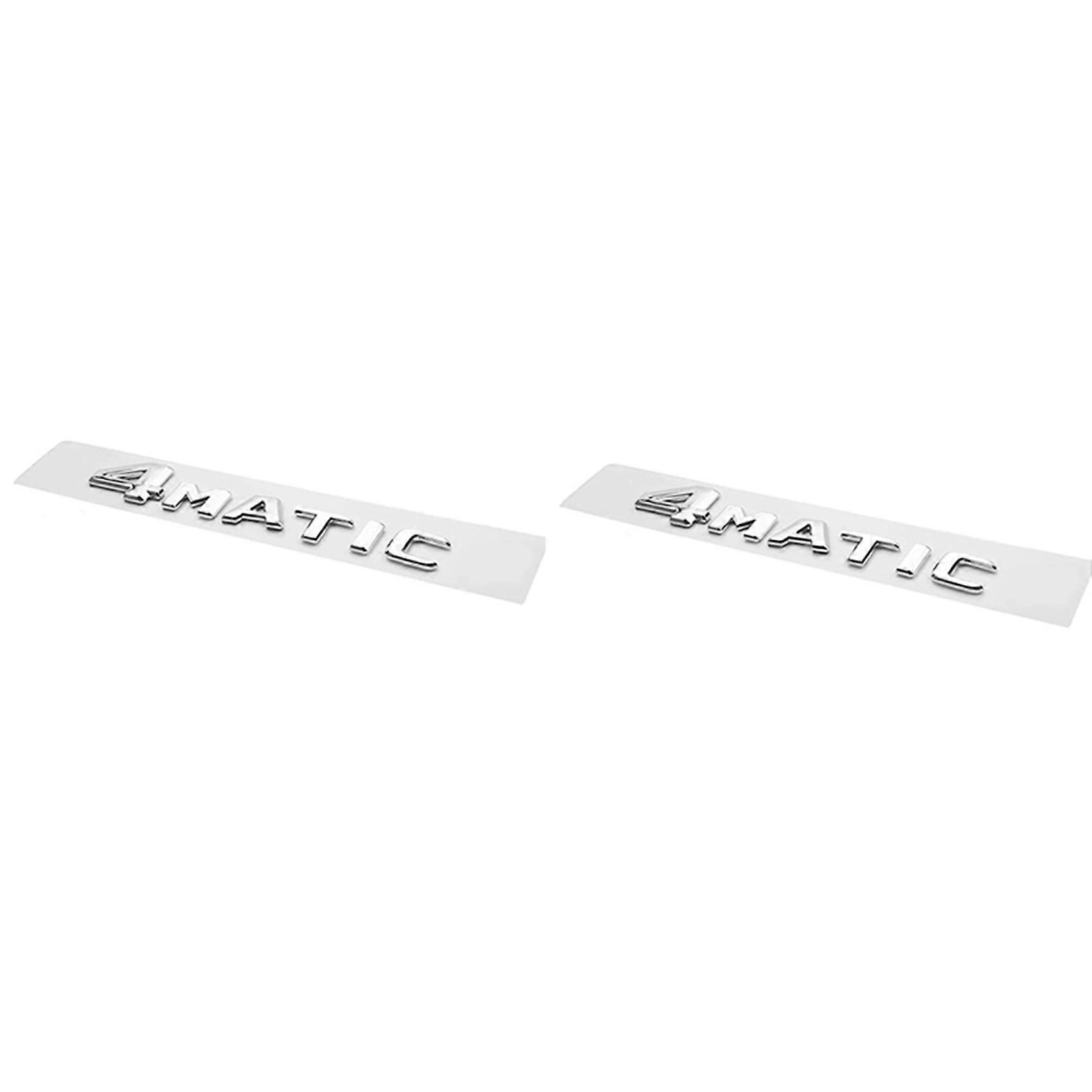 4MATIC Auto Trunk Door Bumper Badge Decal Emblem Adhesive Tape Sticker Replacement for -