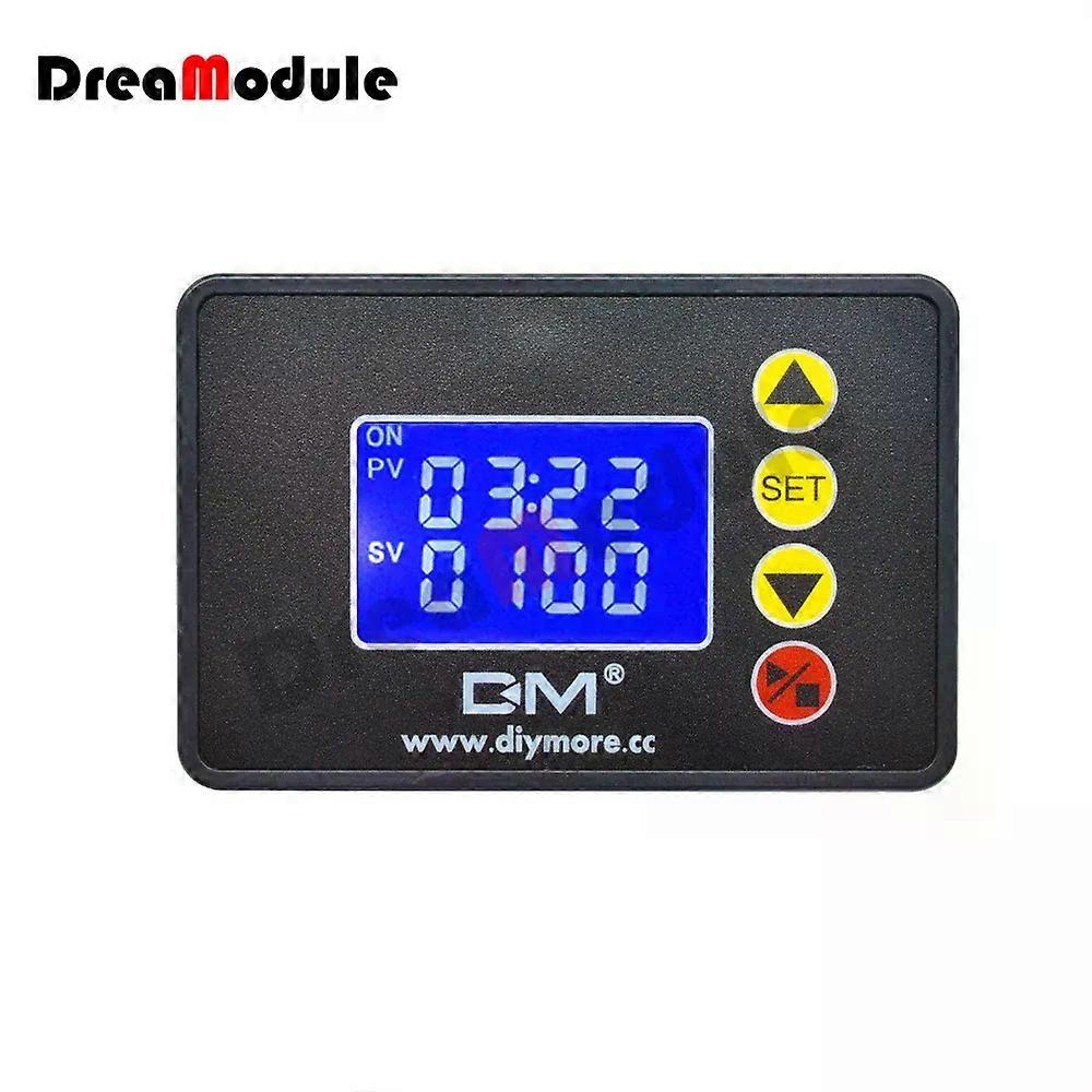 Microcomputer Time Controller DC 12V 24V AC 110V-220V Digital Time Delay Relay LCD Adjustable Timing Relay Time Delay Switch