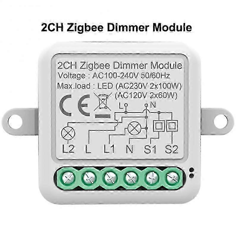 2022 Aubess Tuya ZigBee 3.0 Smart Dimmer Switch Module Supports 2 Way Control